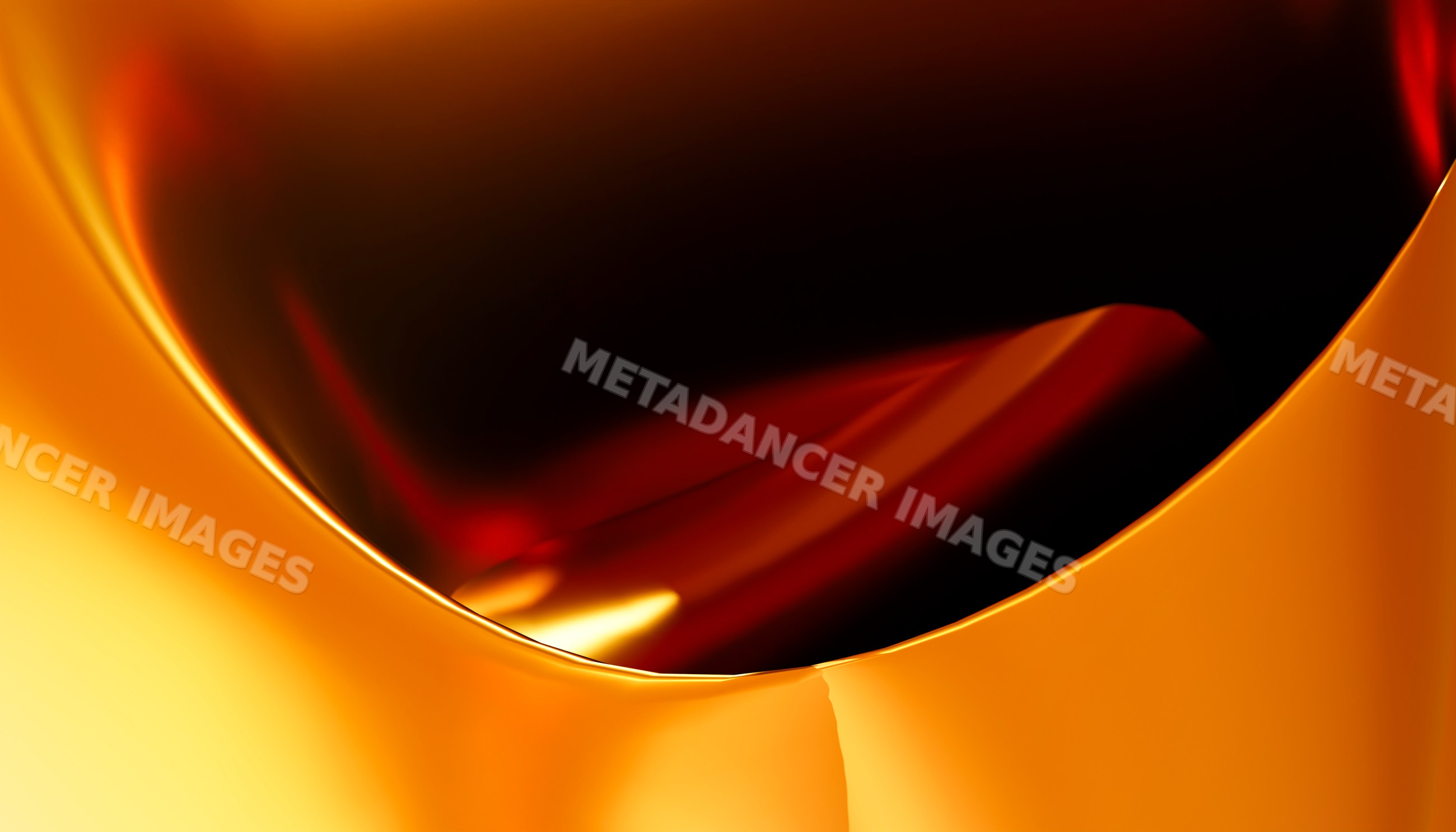 Close-up of golden orange liquid with glossy smooth surface