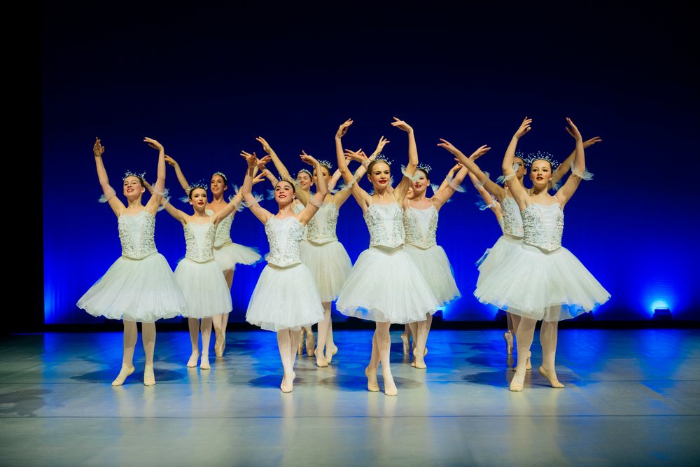 Young ballet dancers perform a classical ballet recital on Bainbridge