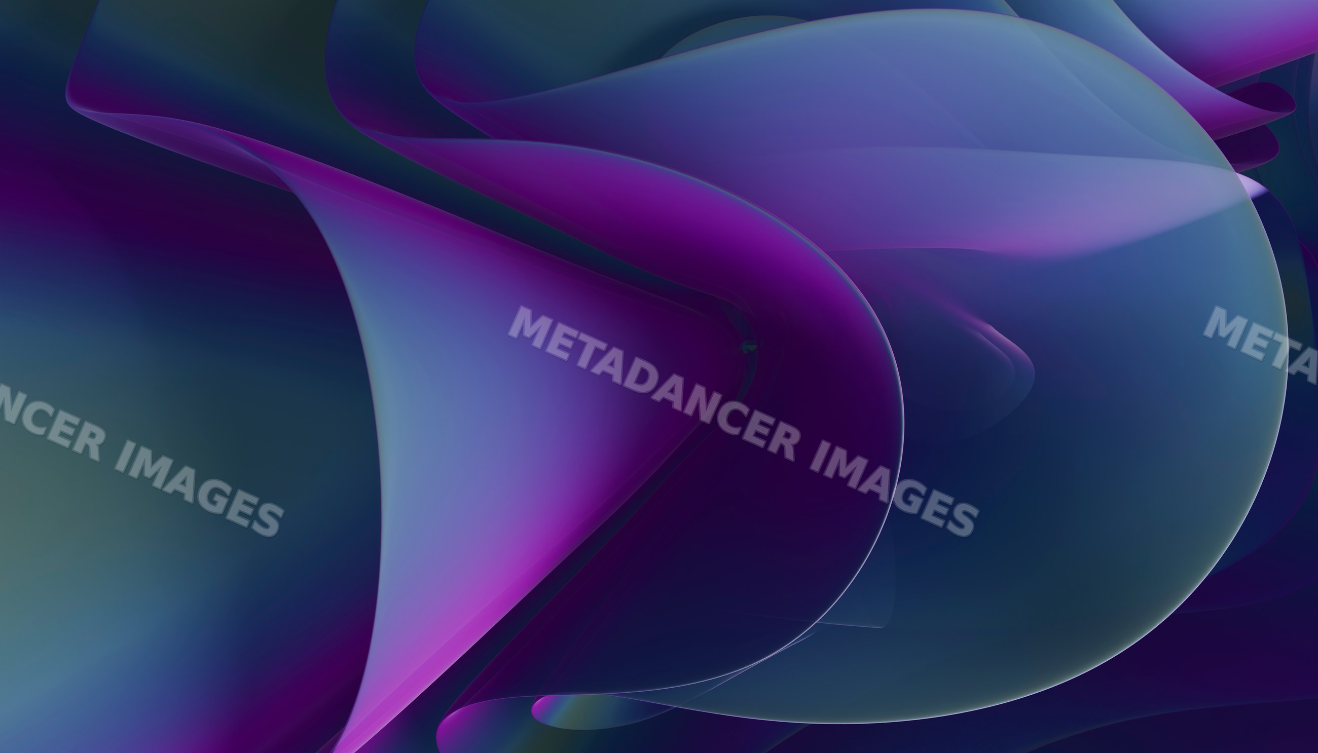 Colorful digital 3d rendering of smooth abstract illustration shapes