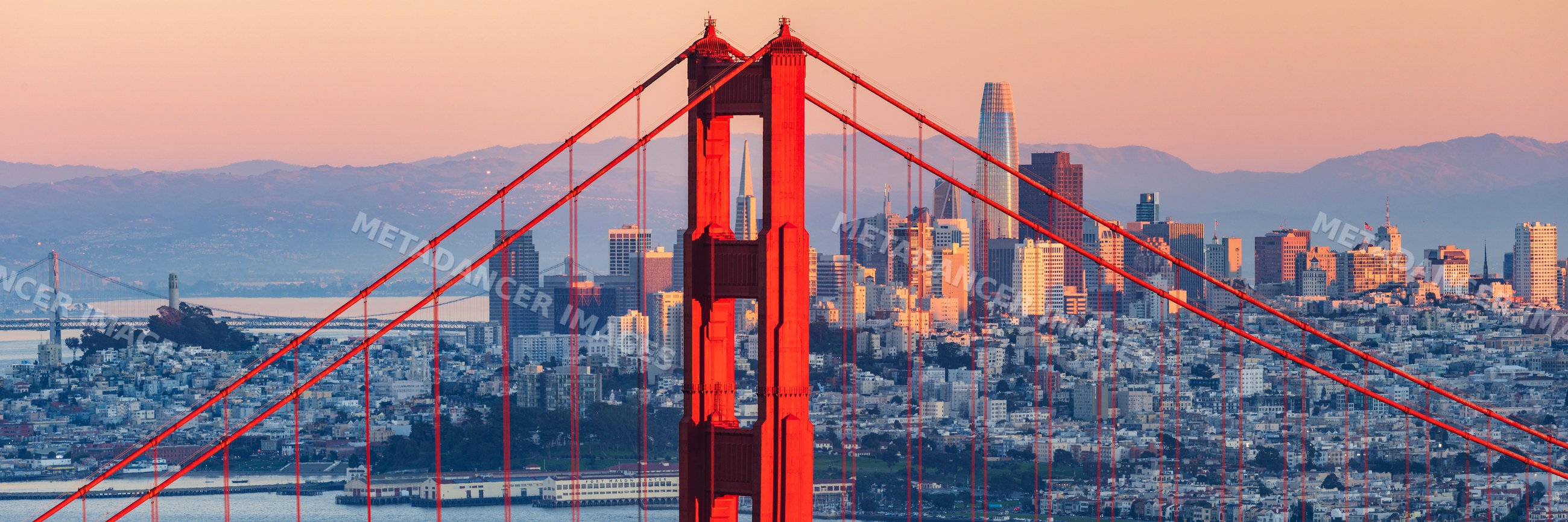 Golden Gate Bridge and San Francisco skyline