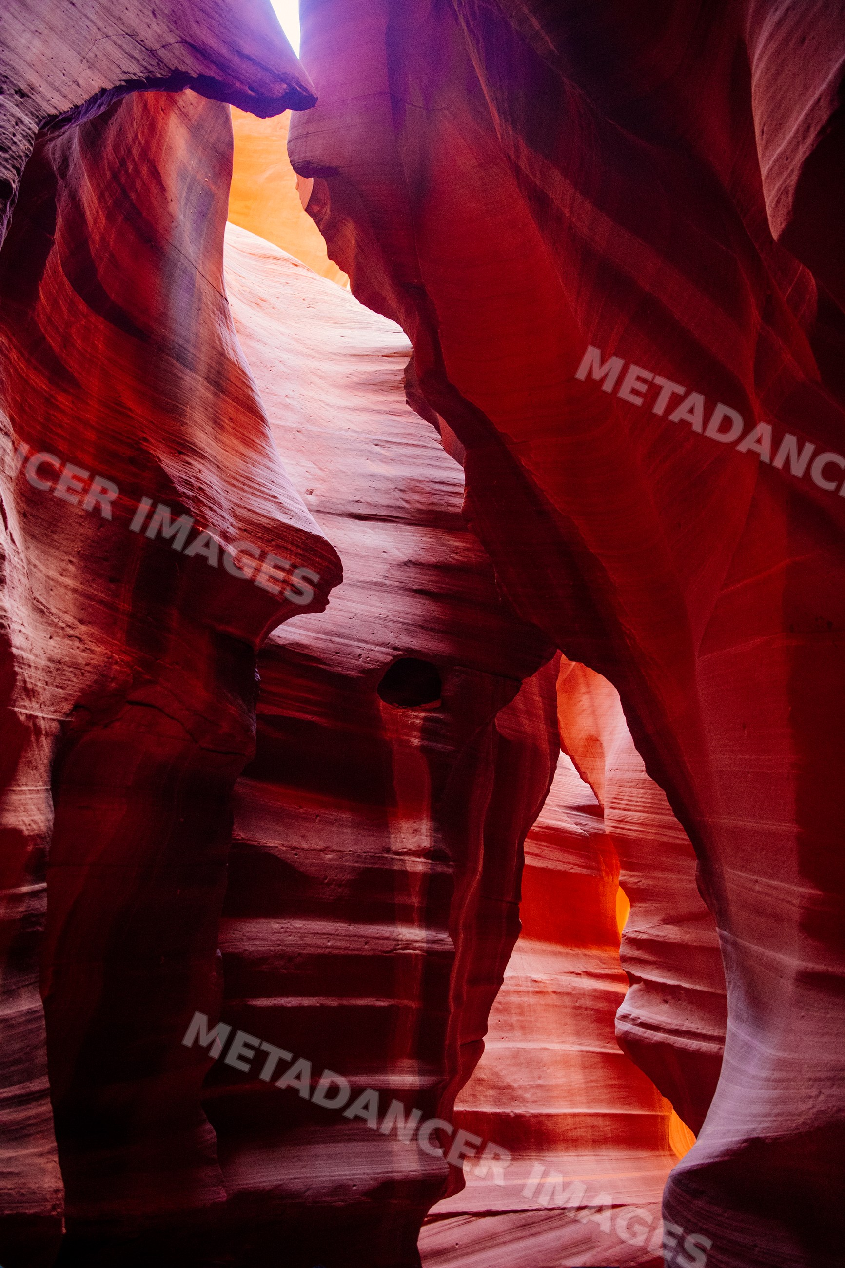 Antelope canyon slot canyon in Navajo Land, Arizona