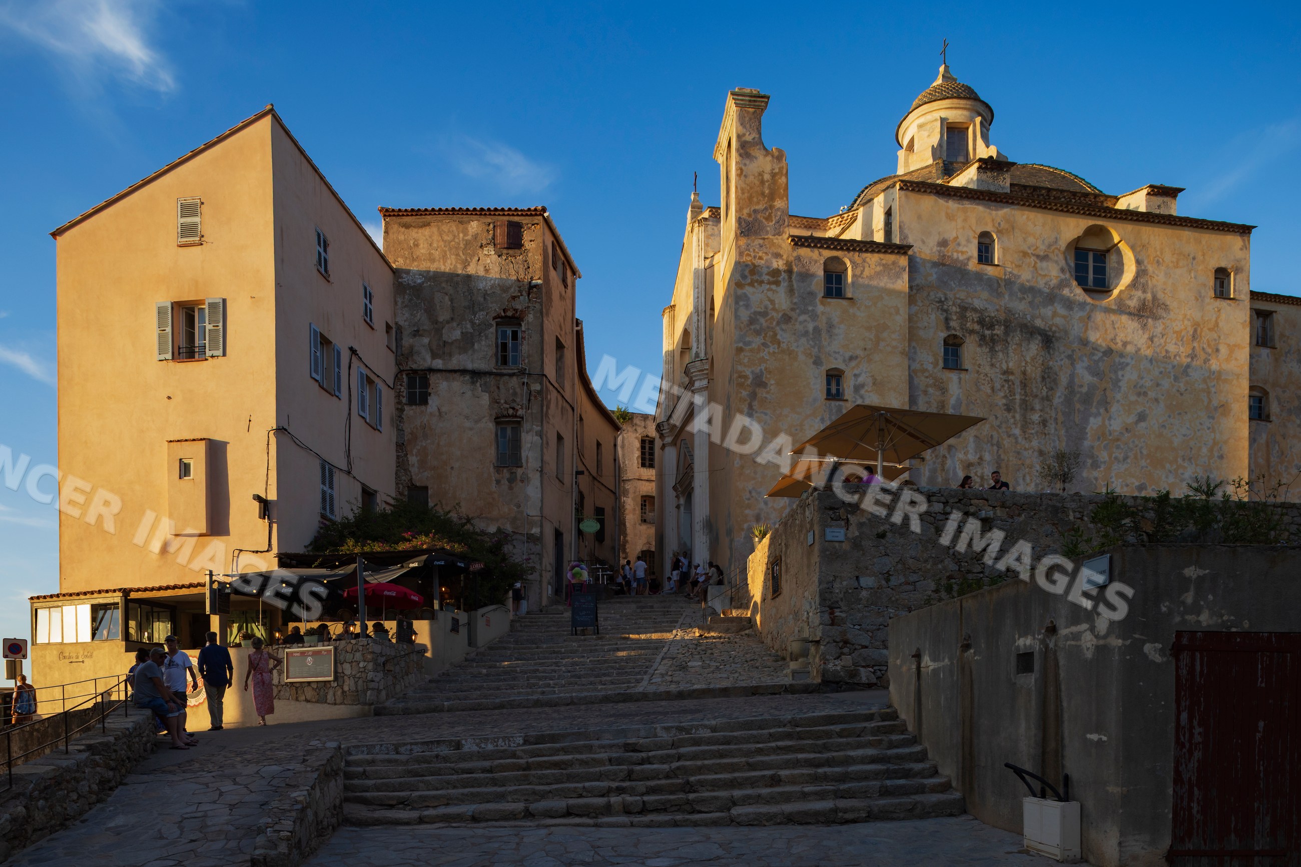 Church of st john the baptist at the top of the Citadel in calvi