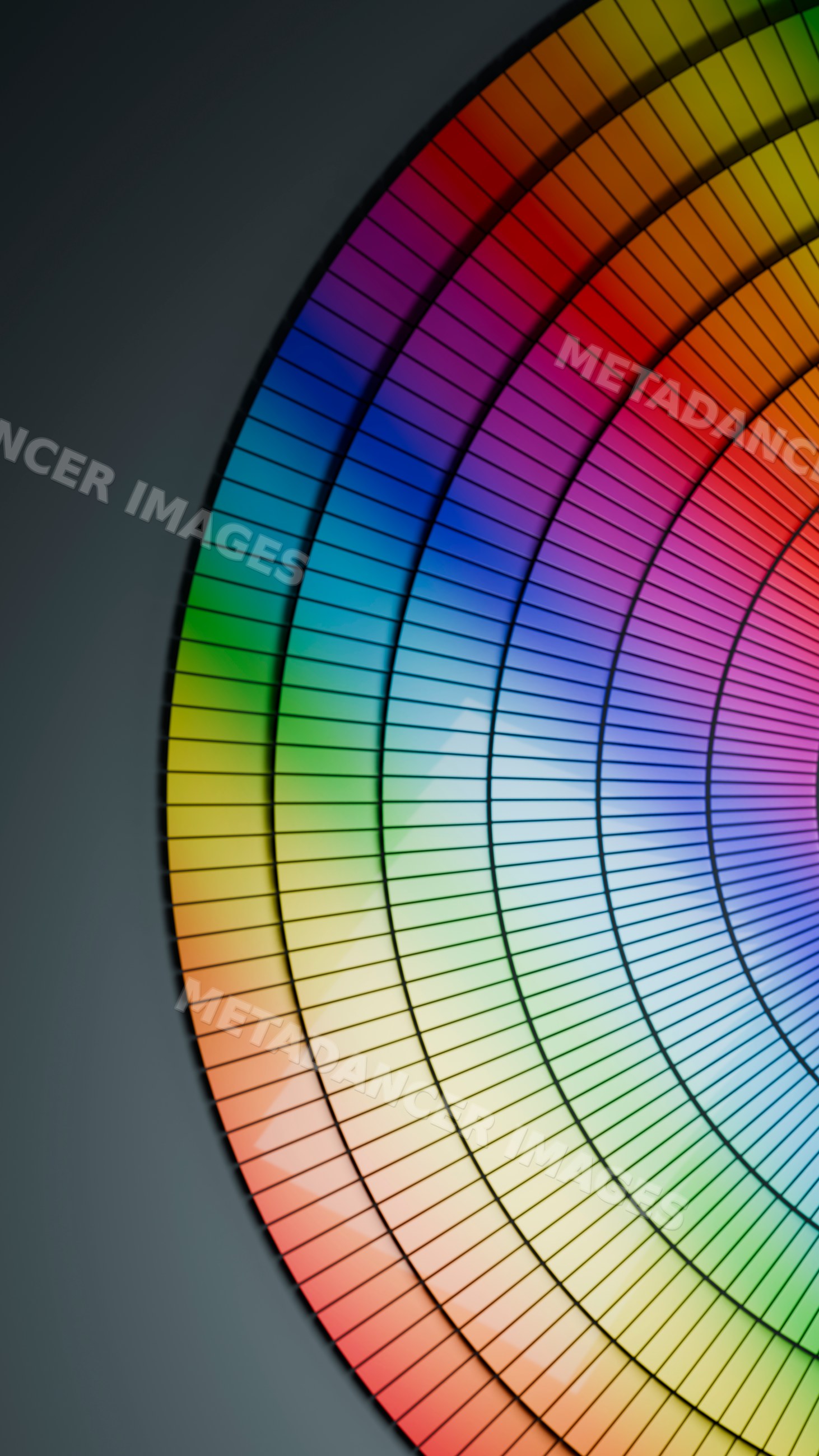 Abstract colorful color wheel illustration with smooth gradient
