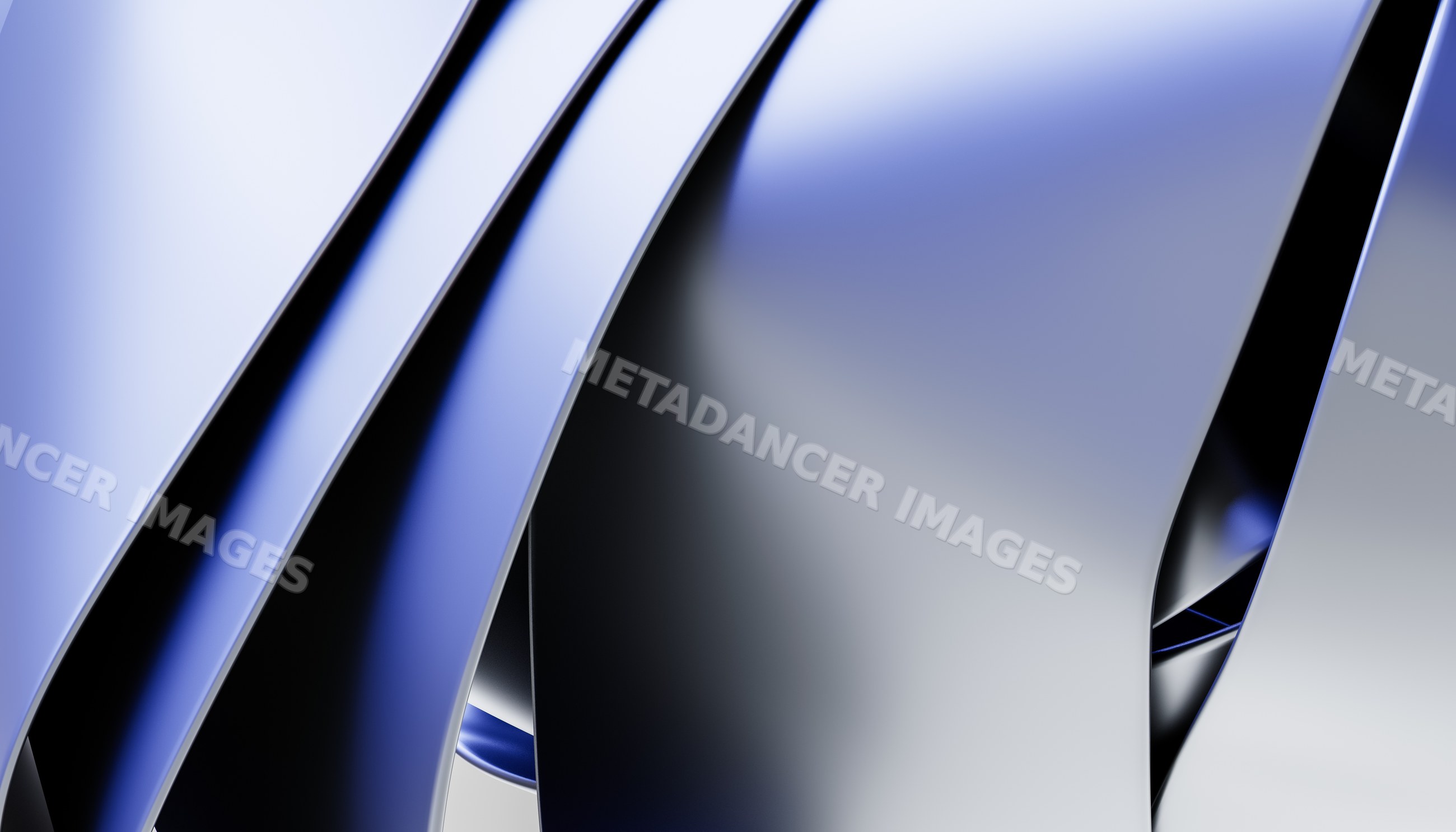 Abstract smooth blue and gray curved digital render background