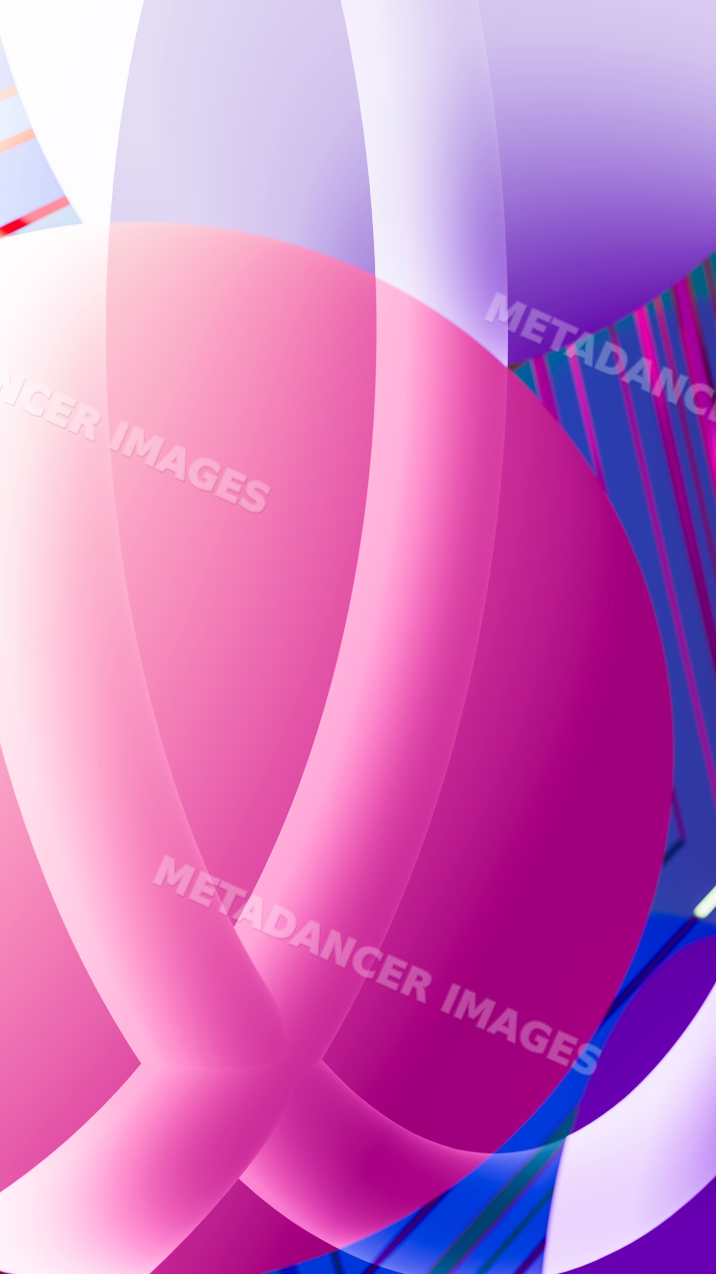 Colorful abstract digital illustration with overlapping curved shapes