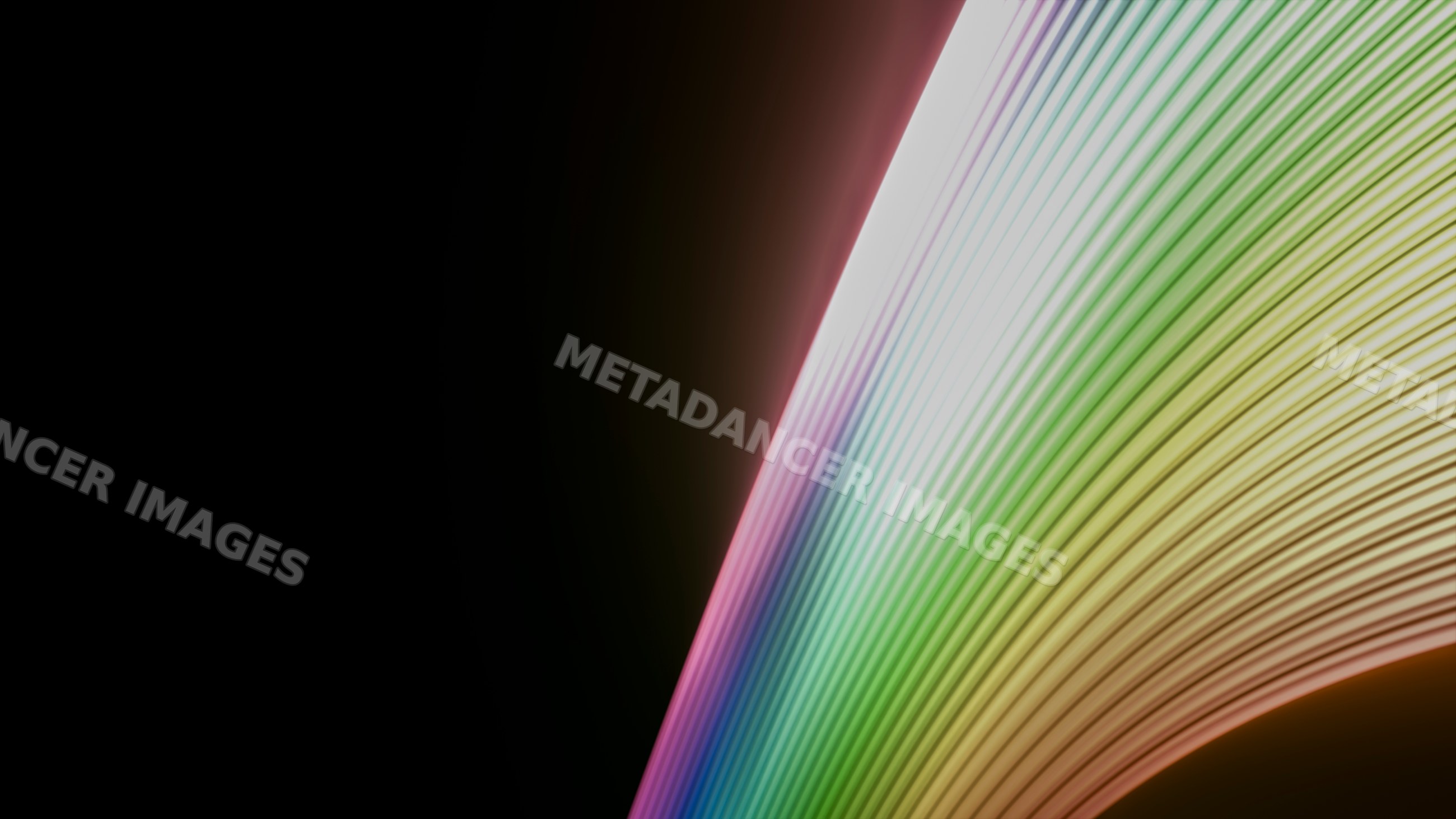 Abstract colorful curved gradient lines digital illustration