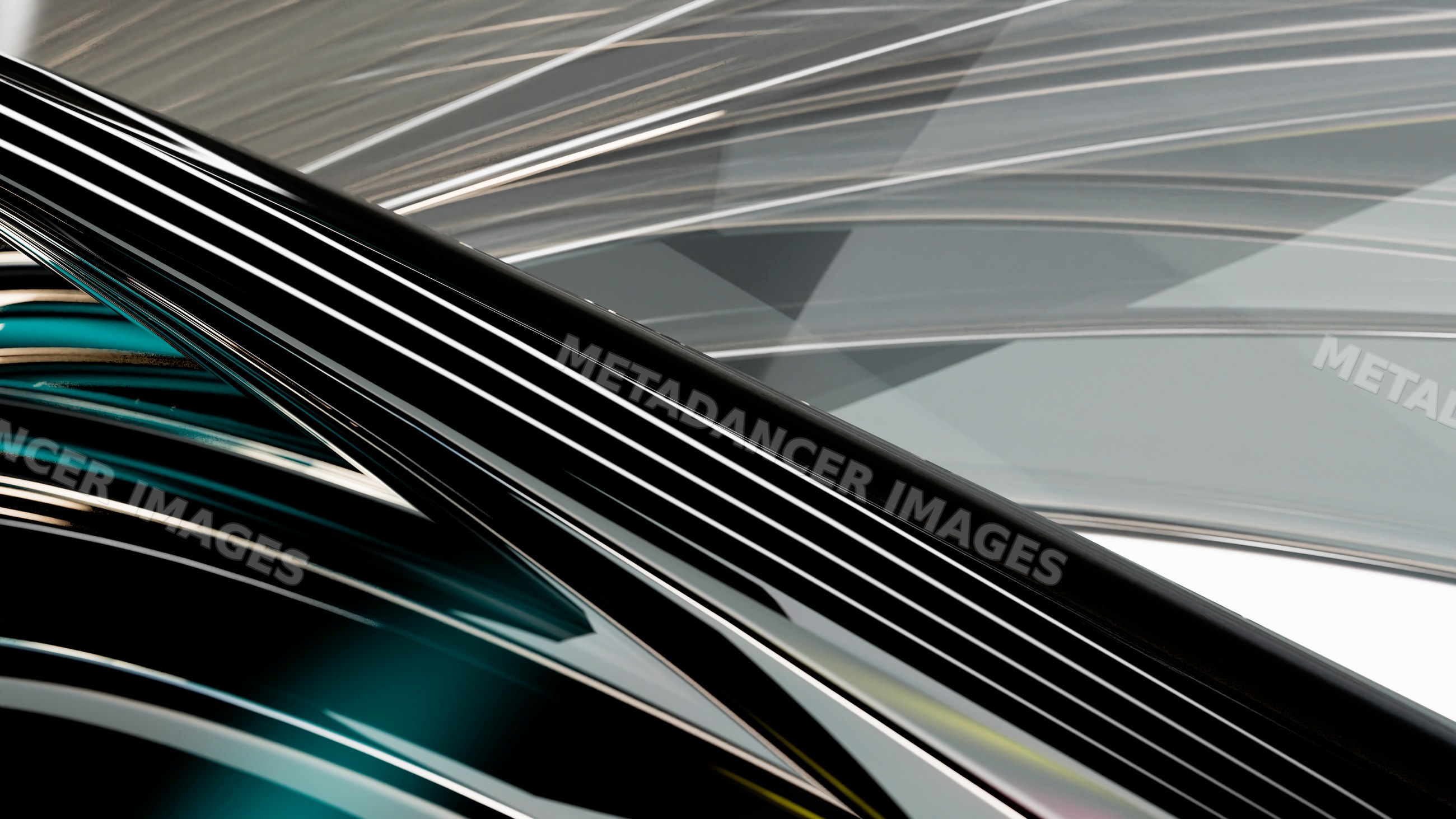 Abstract digital art featuring smooth curved lines and geometric