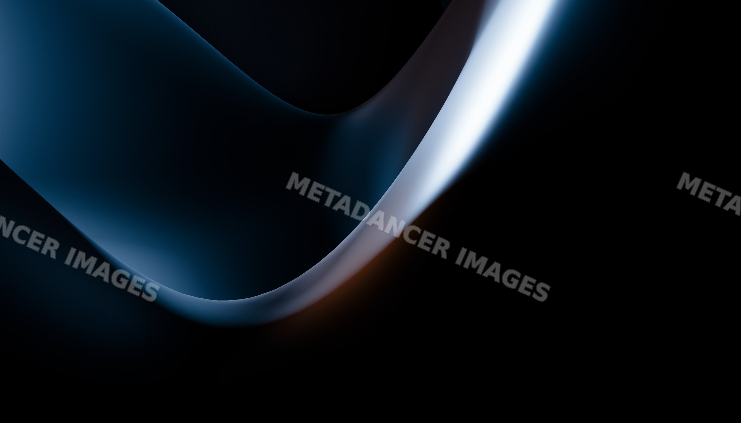 Abstract smooth dark curves create a flowing modern design with light