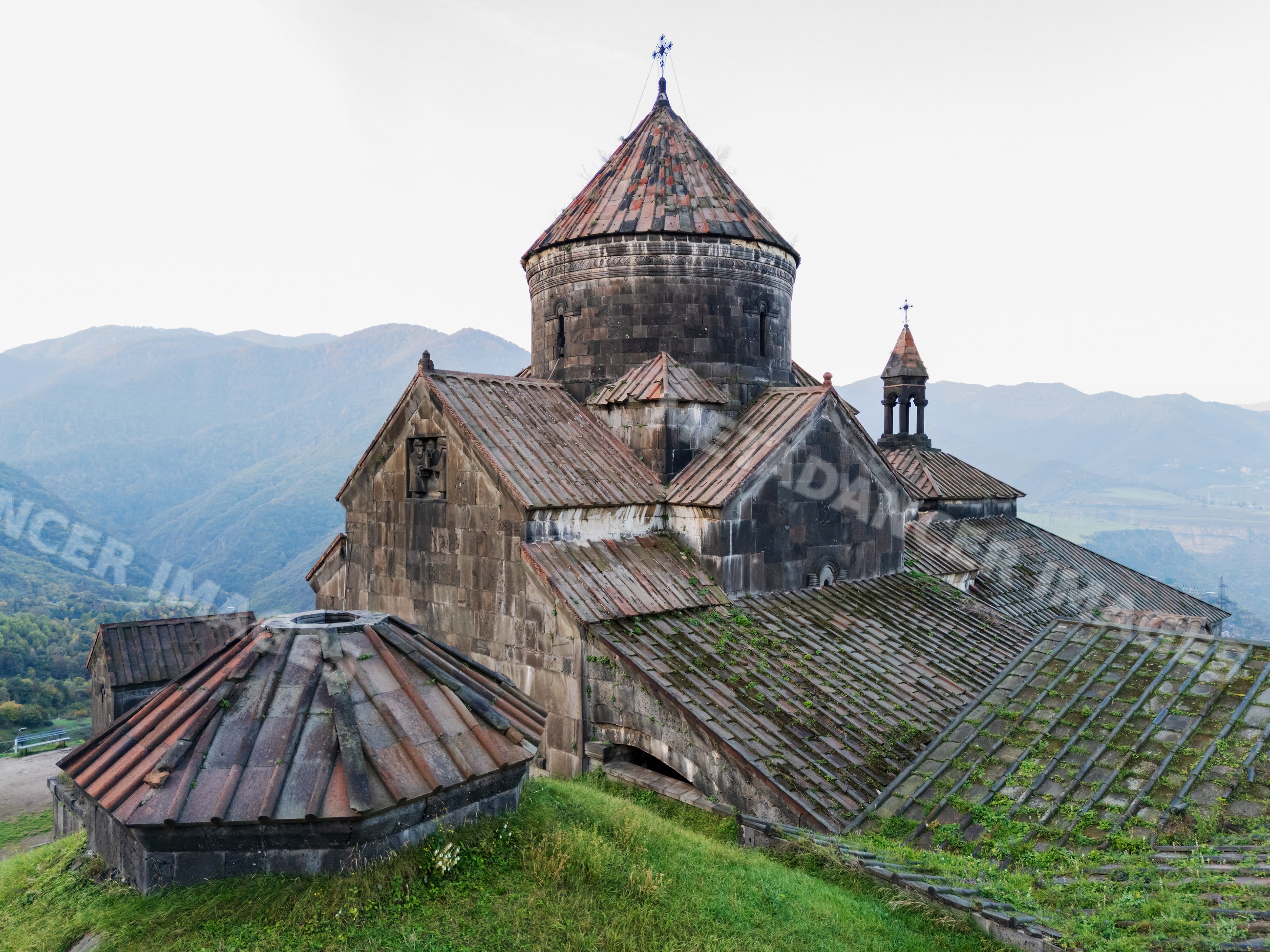 Haghpat monastery atop hill at Dawn in Armenia