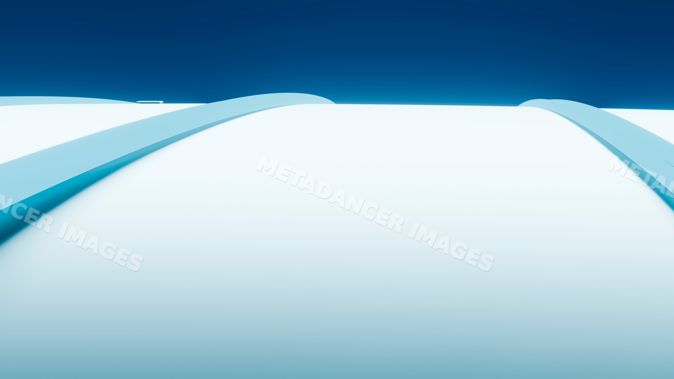 Abstract blue curved lines and gradient shapes digital illustration