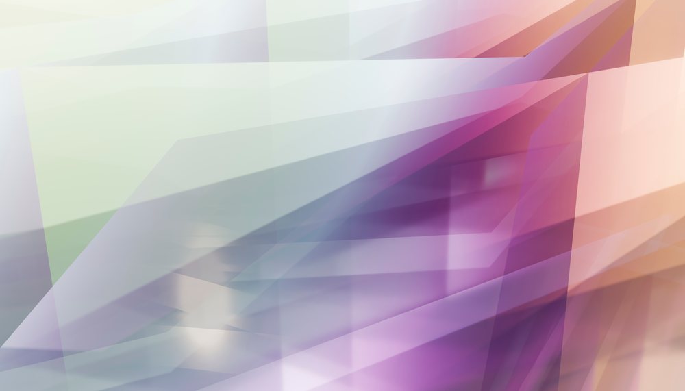 An abstract composition of colorful overlapping geometric shapes
