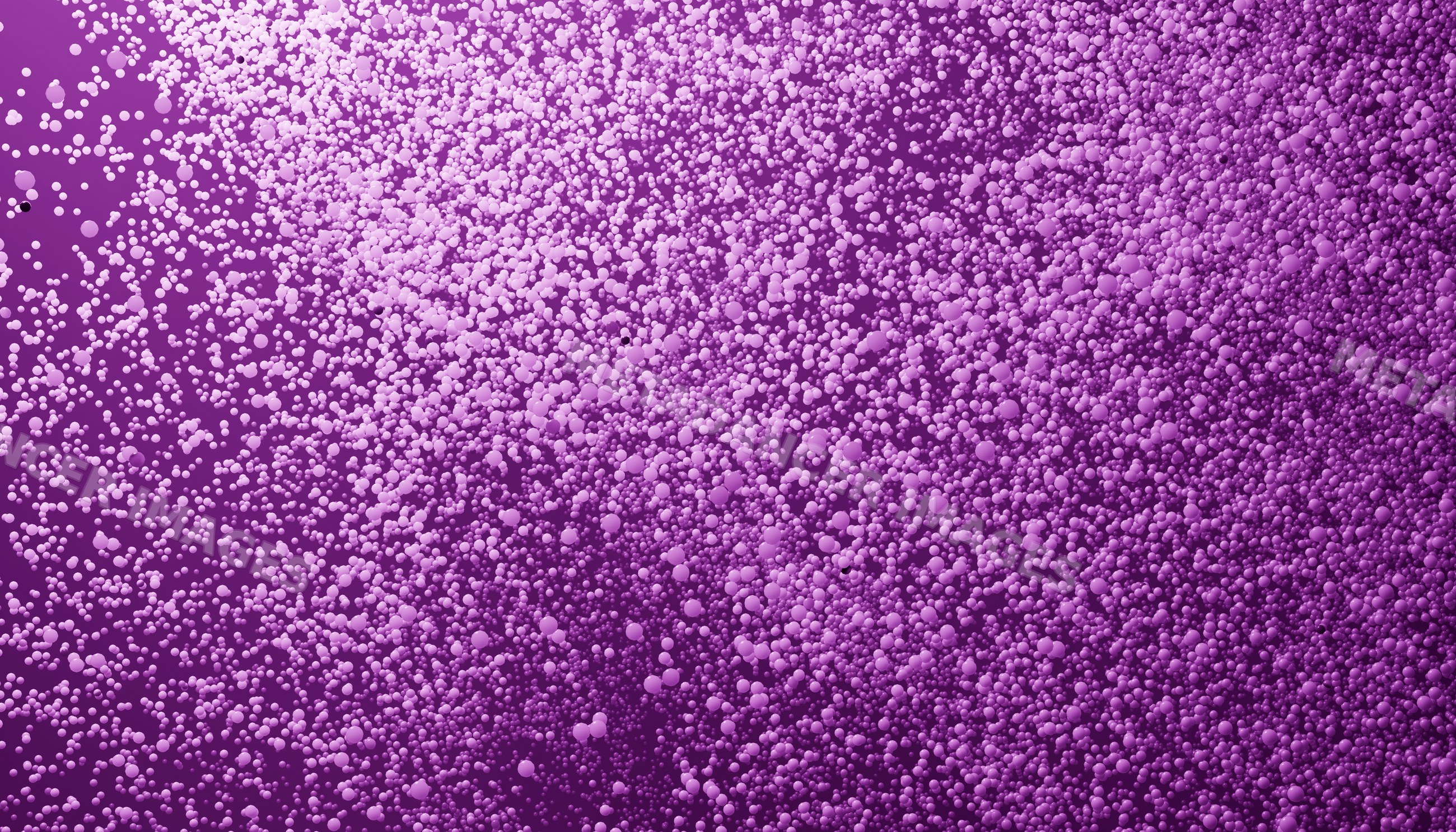 Purple particles floating densely in an abstract digital background
