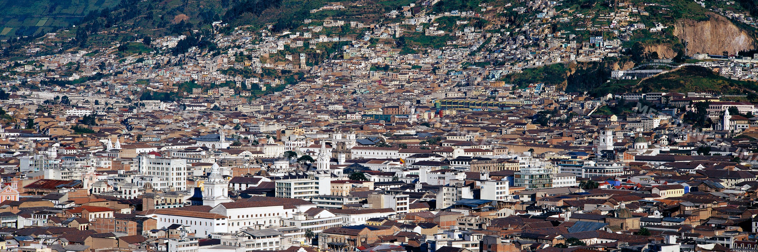 Historical cityscape of quito