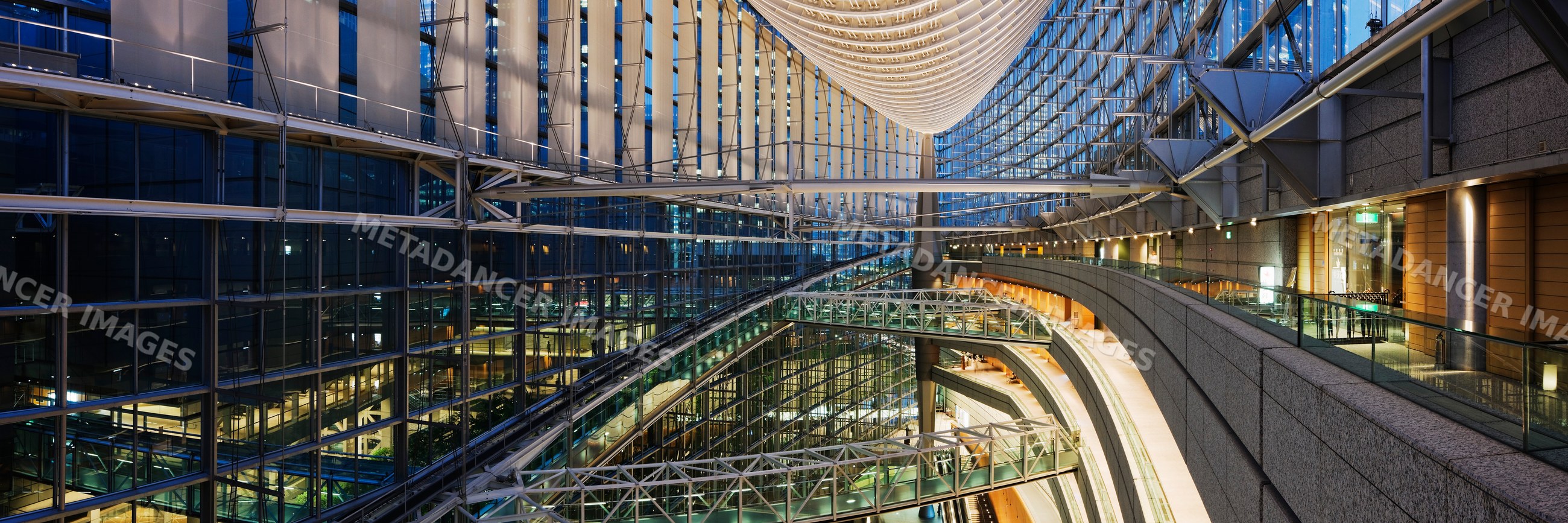 Interior of tokyo international forum