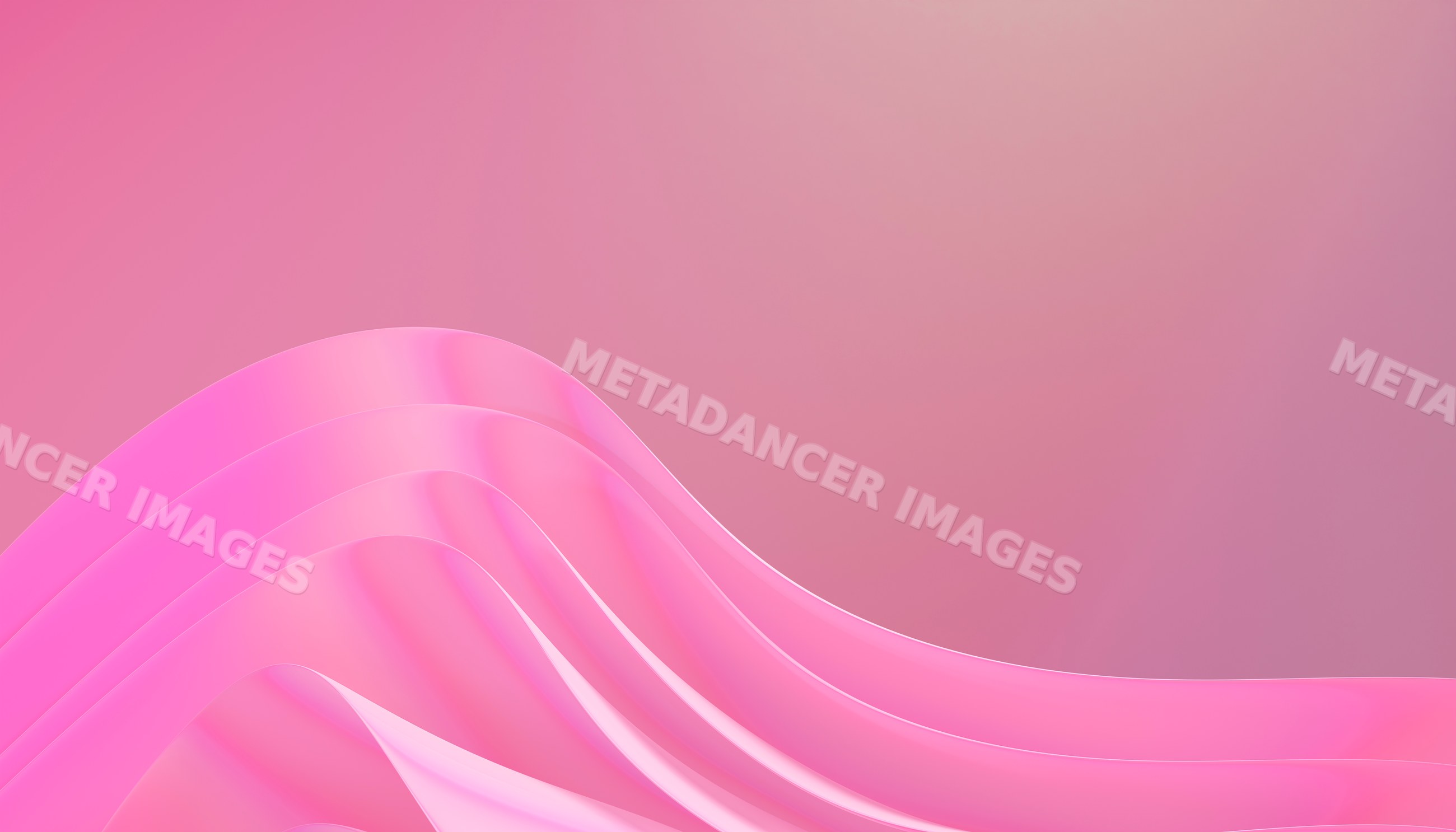 Abstract pink smooth waves with flowing curves on gradient background