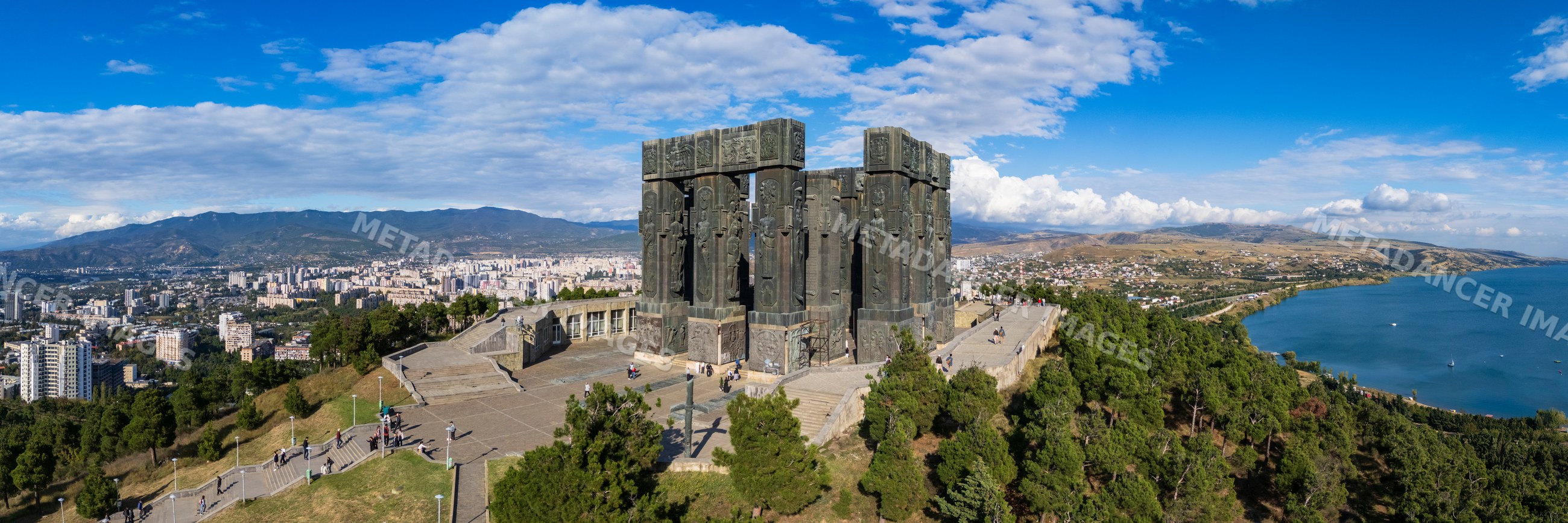 History of Georgia Monument on Keeni Hill overlooking tbilisi