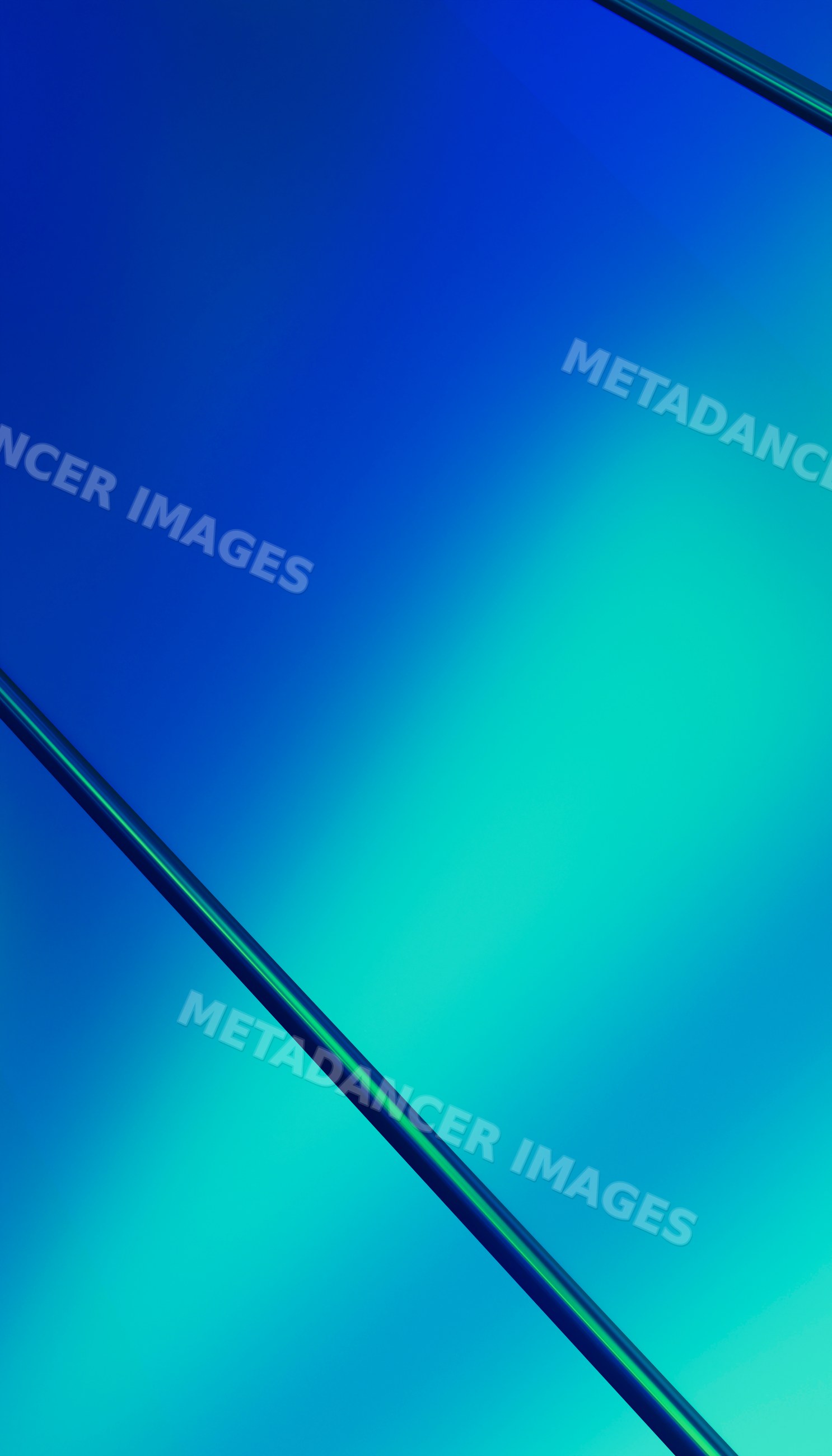 Abstract digital rendering with smooth blue and green gradient lines