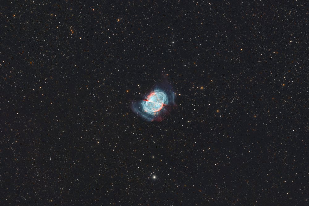 Dumbbell Nebula planetary nebula in space universe