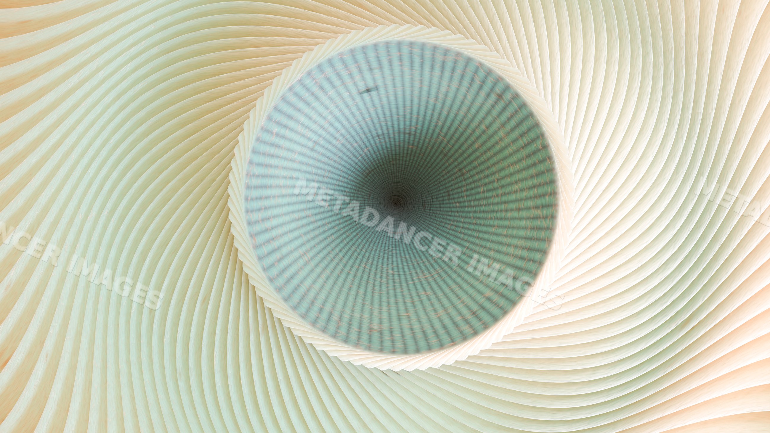 Abstract spiral concentric pattern with dynamic flowing lines