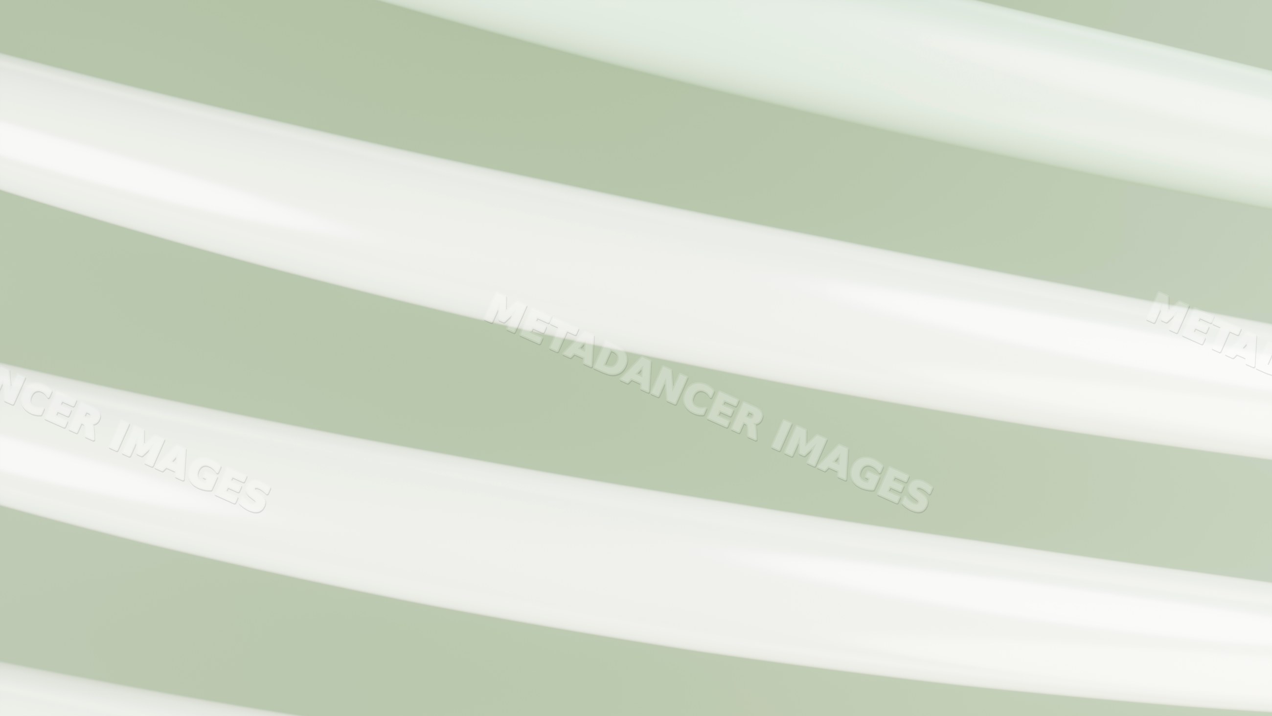 Abstract curved white lines on light green background