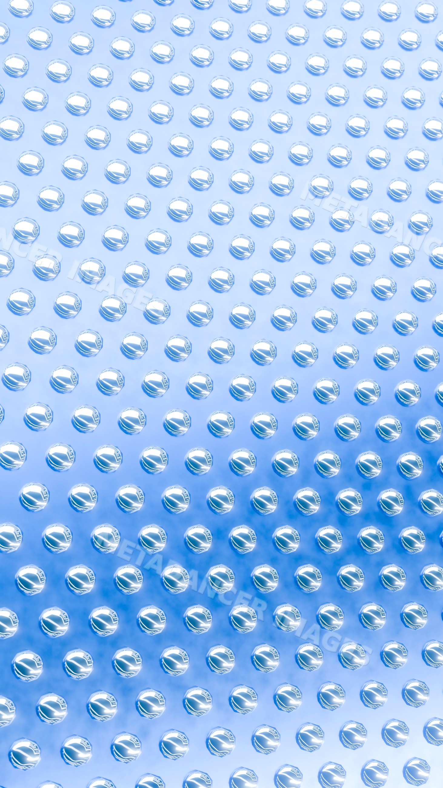 Close-up water droplets pattern on blue glass surface