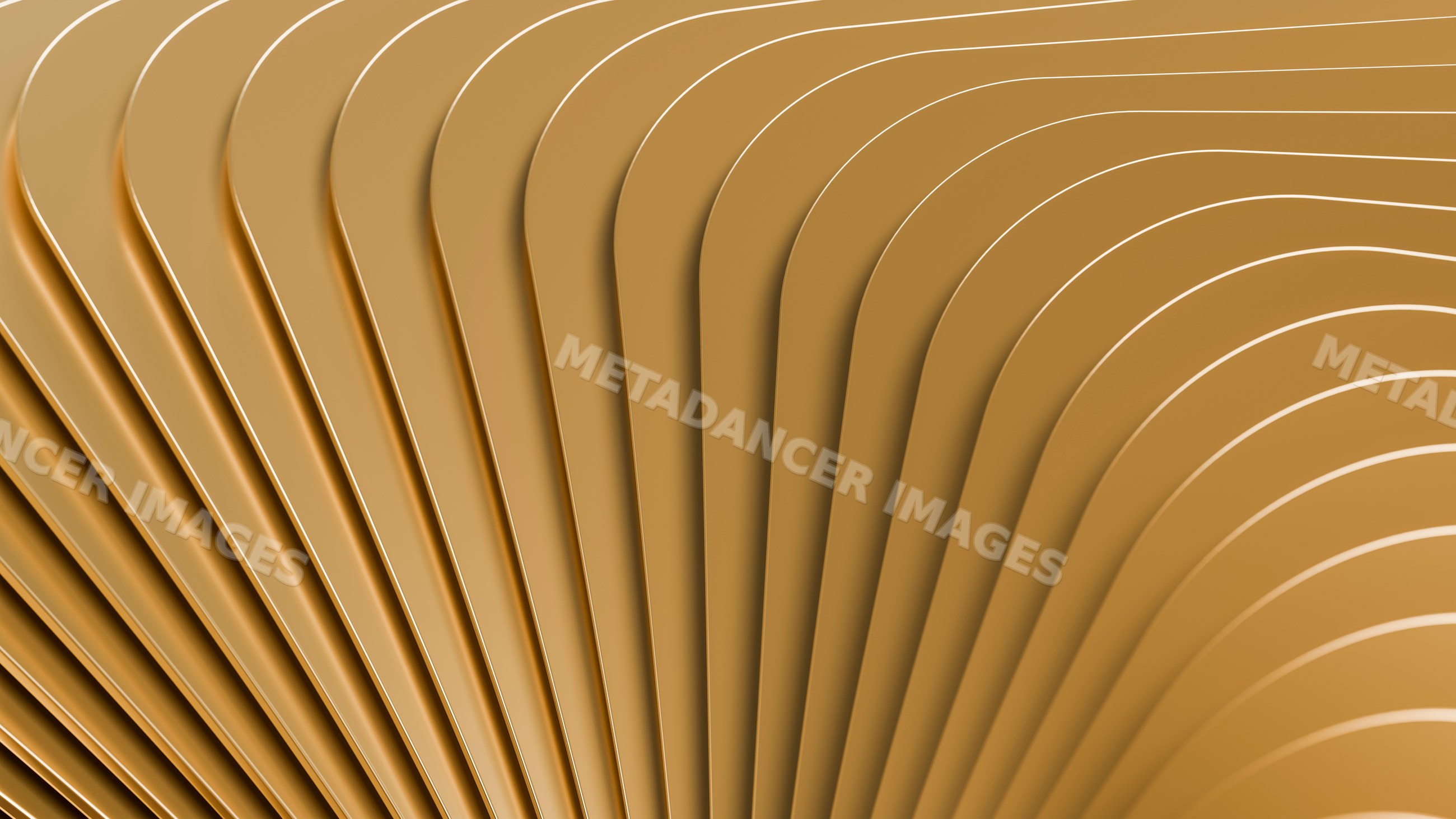 Abstract layered brown curved shapes with symmetrical pattern
