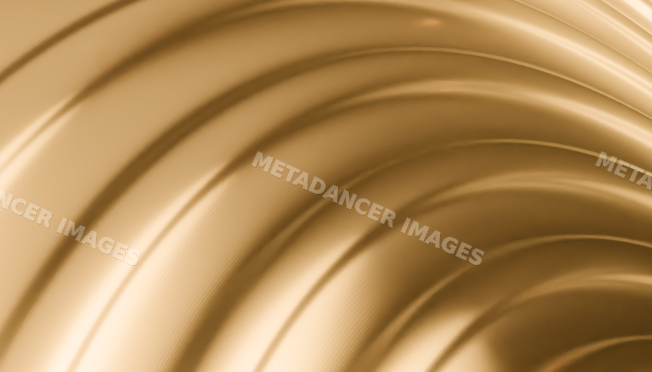 Abstract gold metallic wavy pattern digital wallpaper illustration