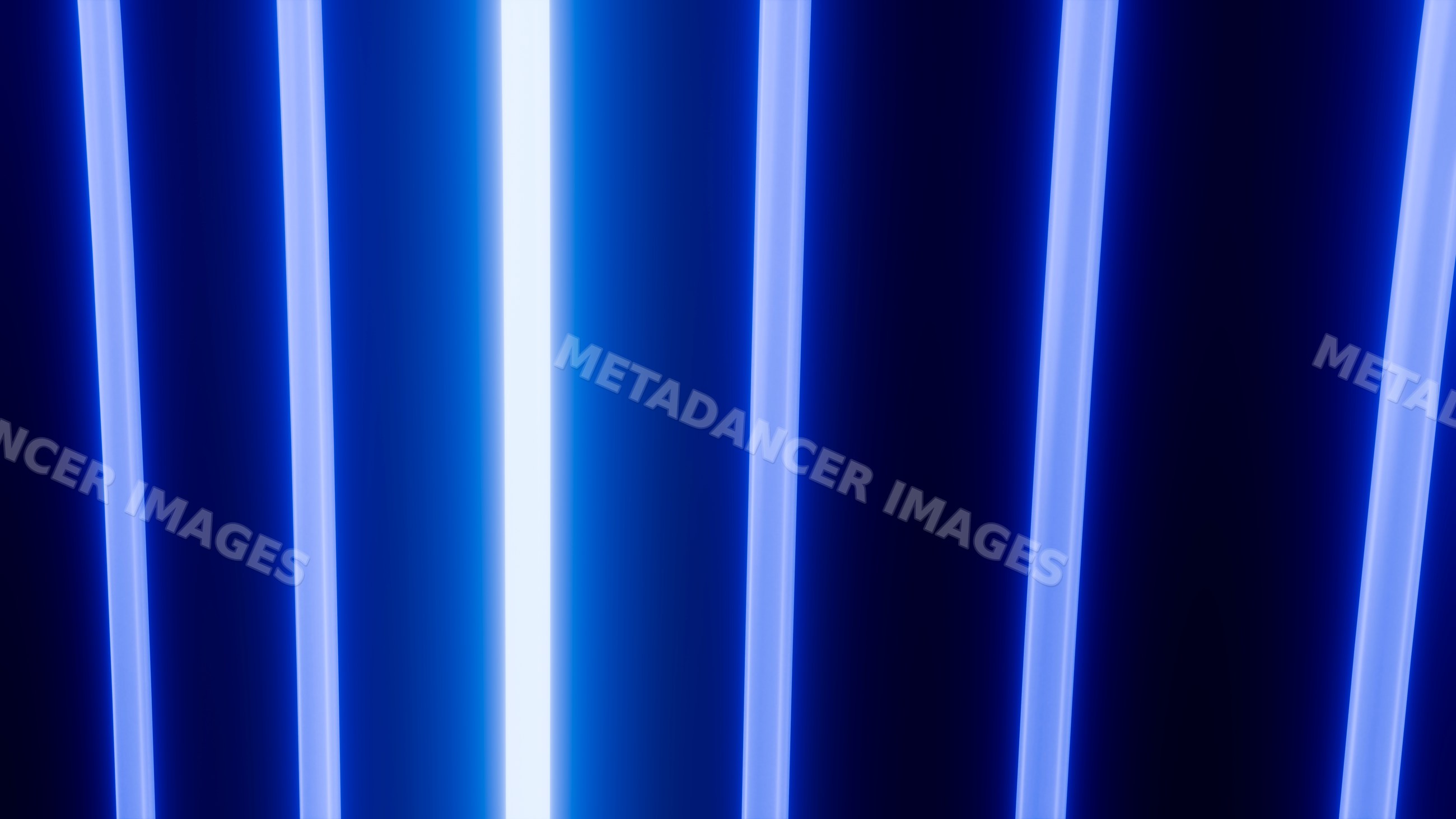 Blue vertical glowing light lines