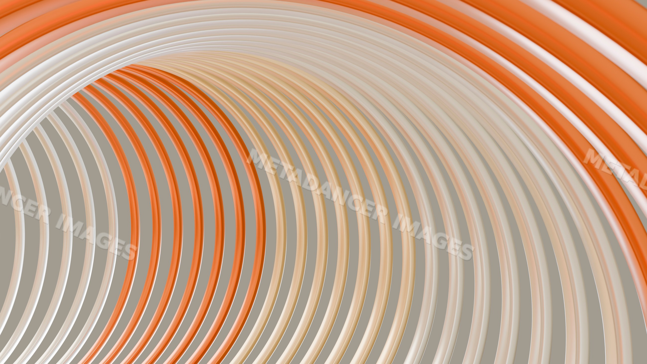 Colorful abstract digital illustration with smooth concentric curved