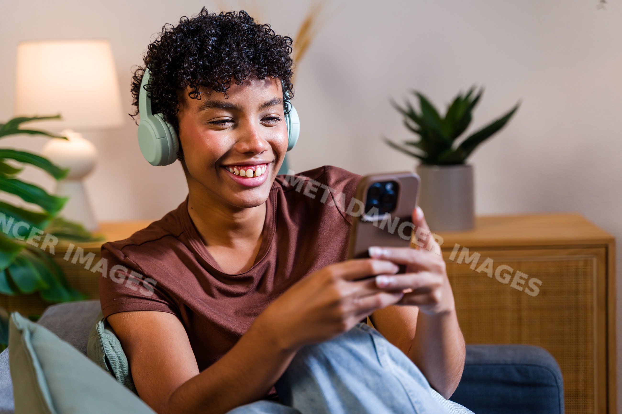 African American woman smiling