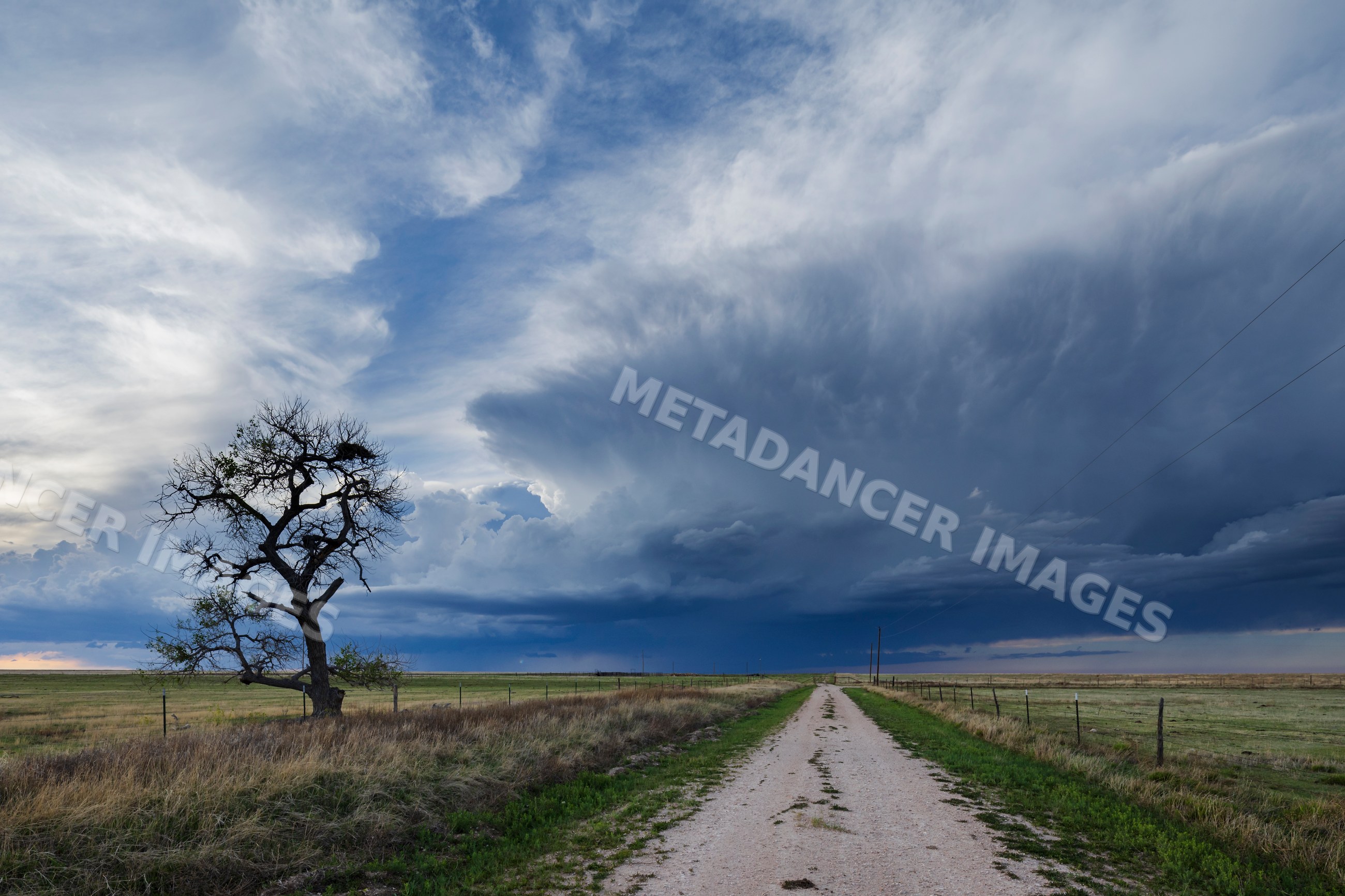 Storm System developing over rural landscape near grenville