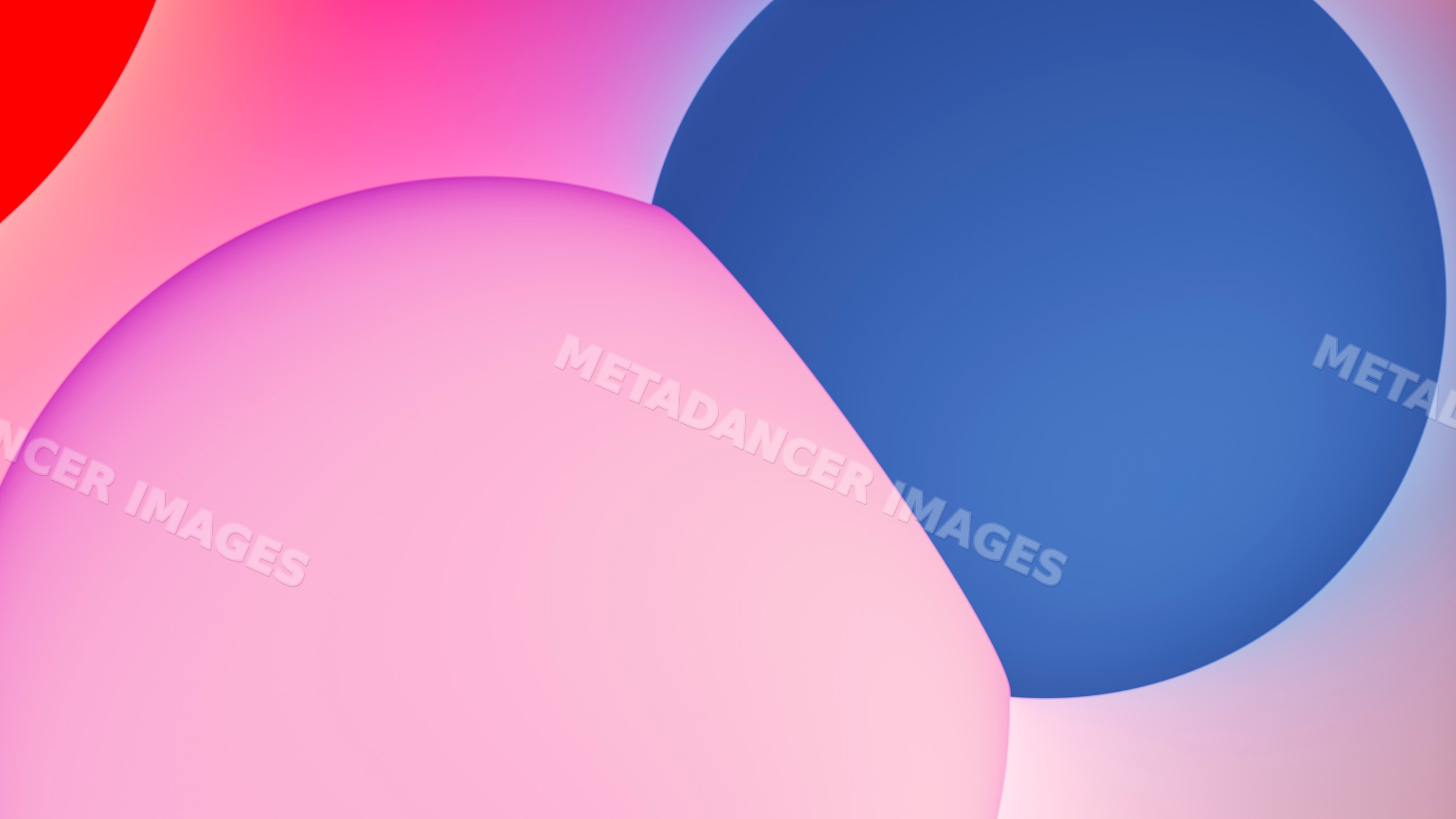 Abstract illustration of overlapping colorful round shapes with smooth