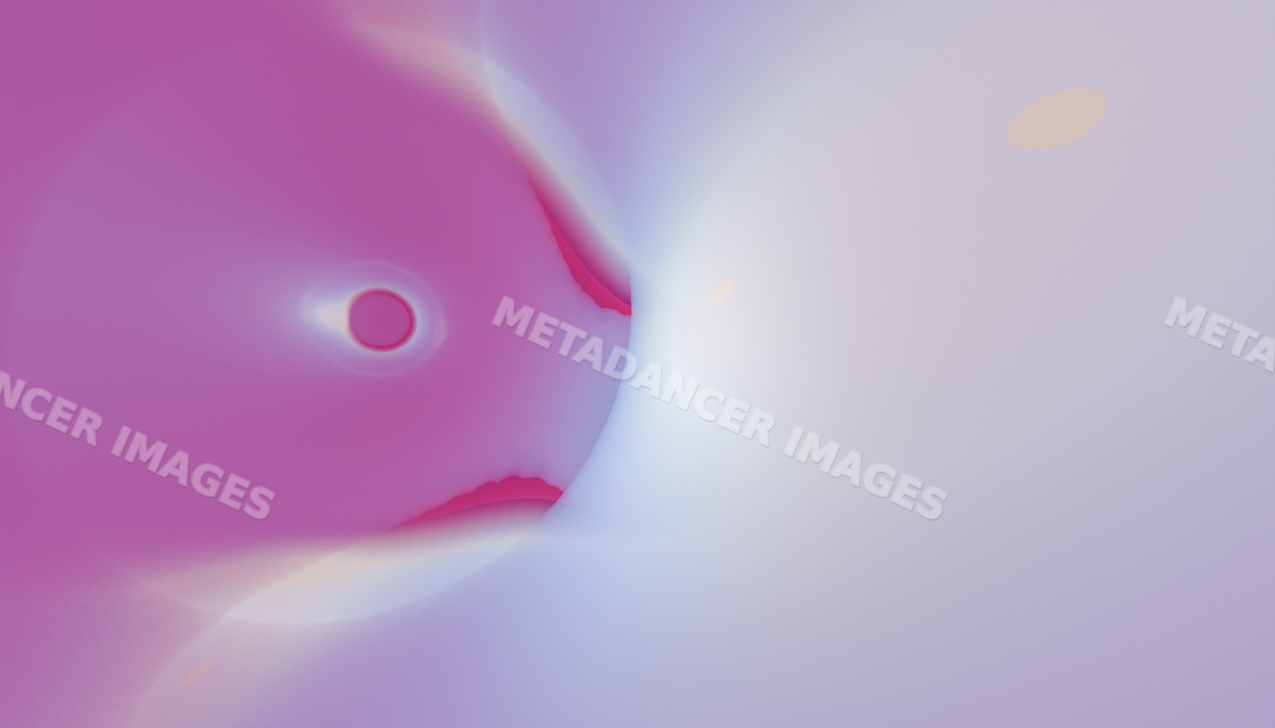 Abstract fluid digital composition with smooth pink and light blue