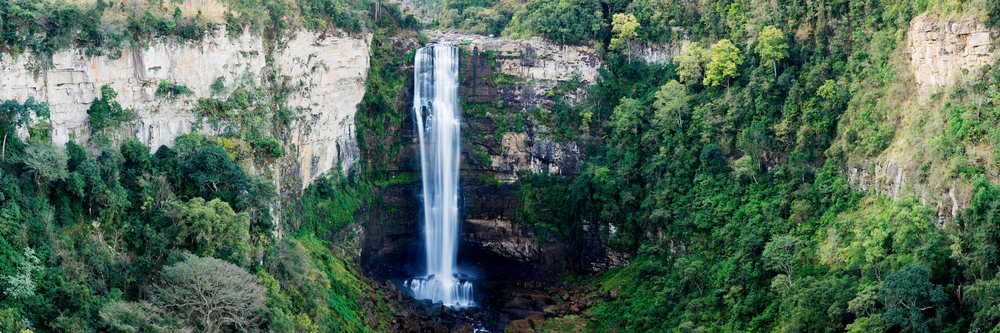 Karroof falls waterfall surrounded by forest