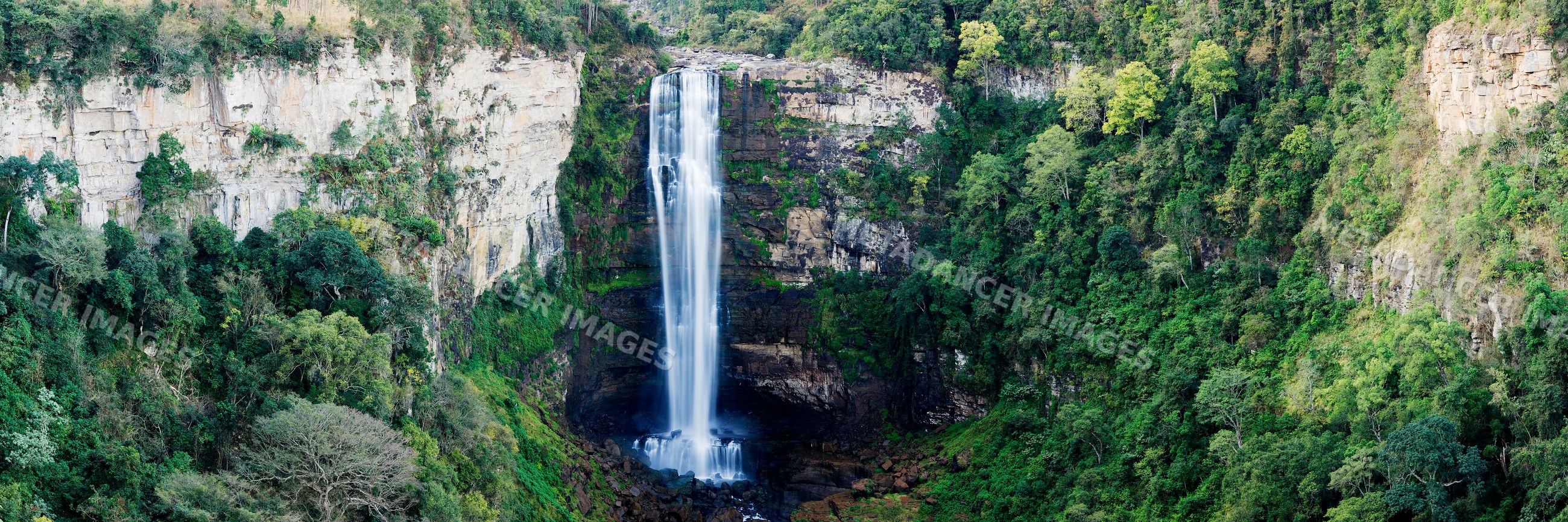 Karroof falls waterfall surrounded by forest
