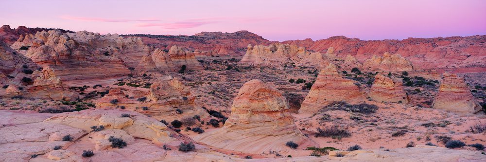 Rock formations at coyote butte desert landscape USA