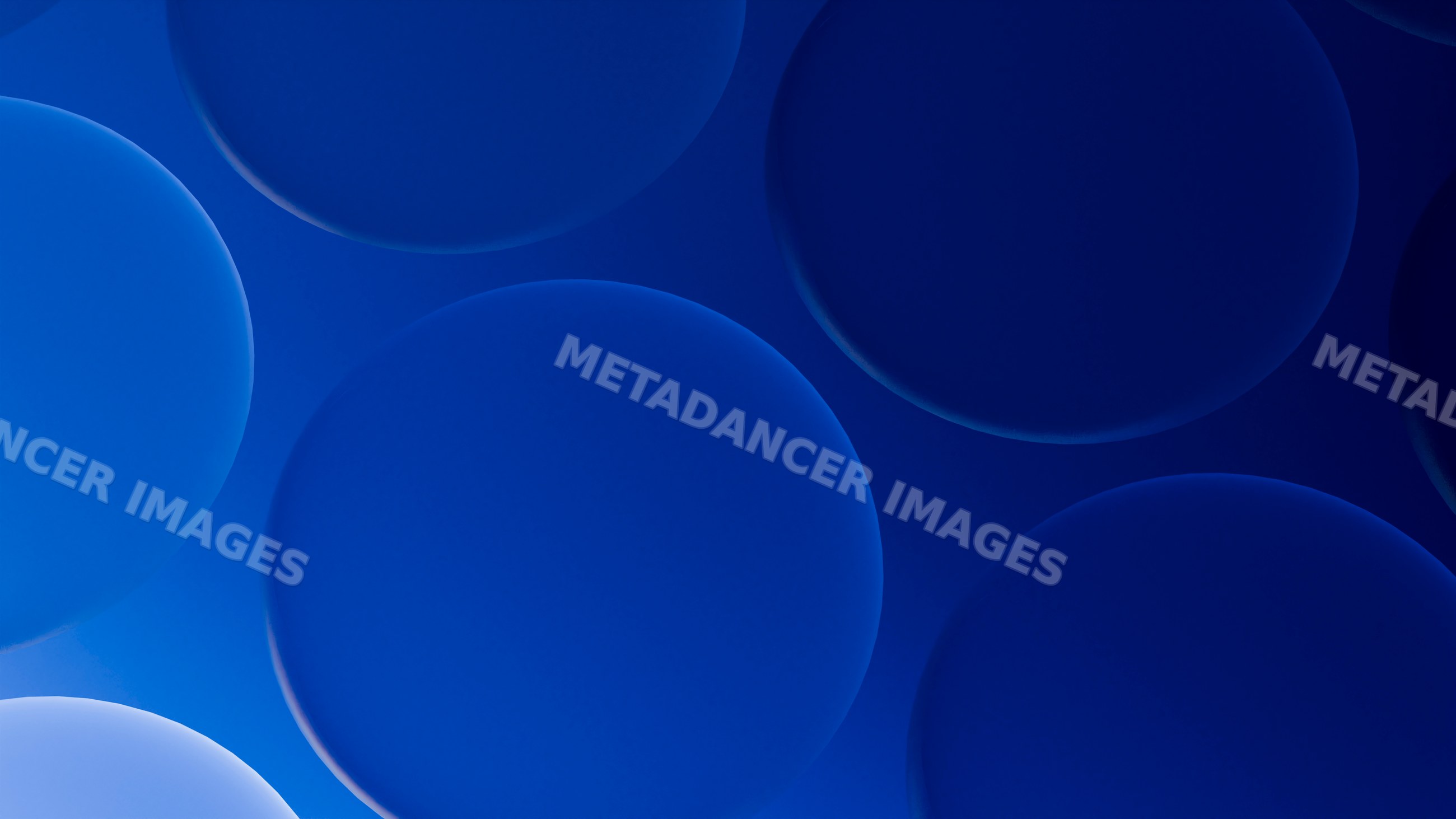 Abstract digital artwork of overlapping blue circles with smooth