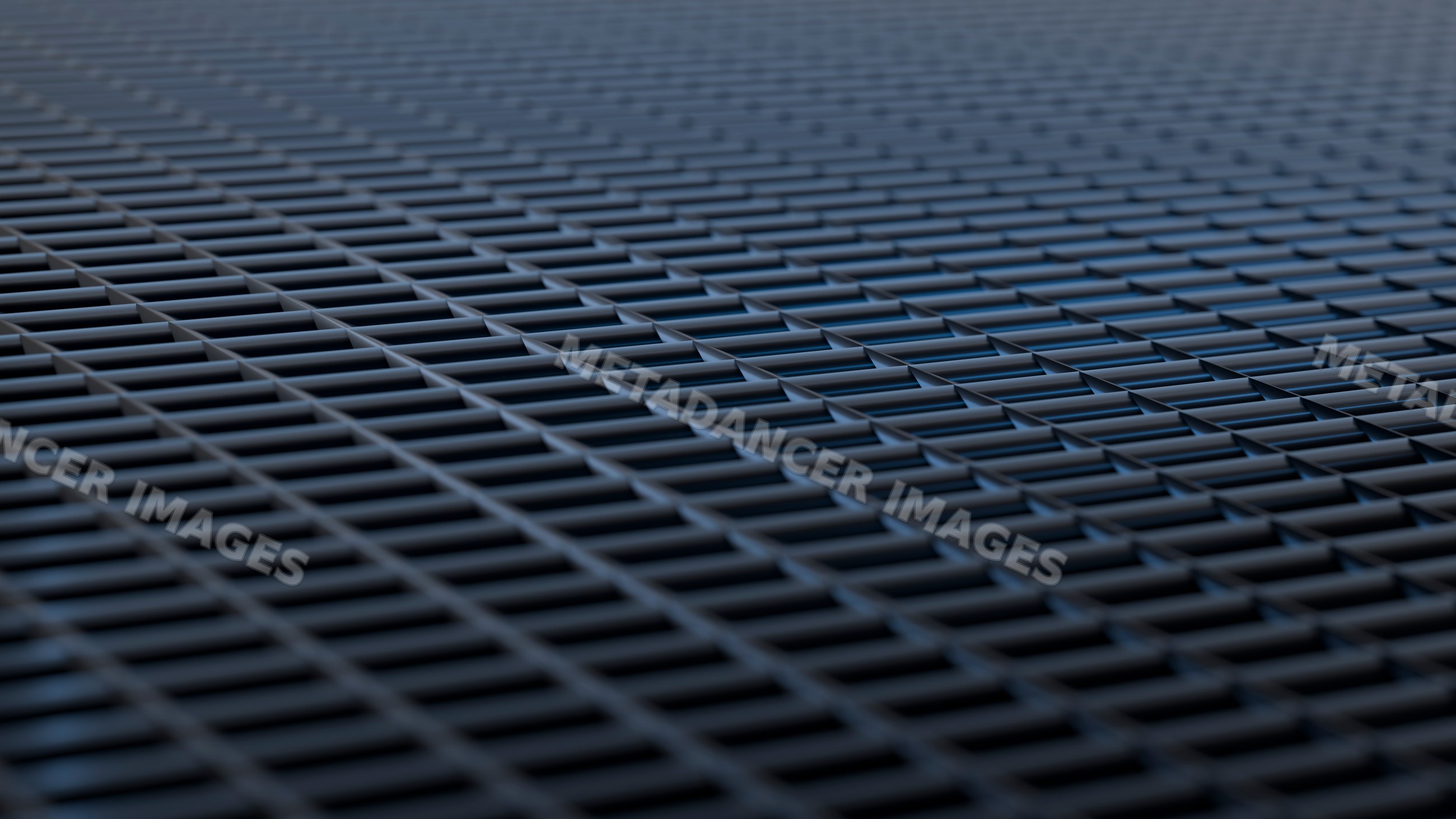 Metal grid surface with repetitive industrial pattern