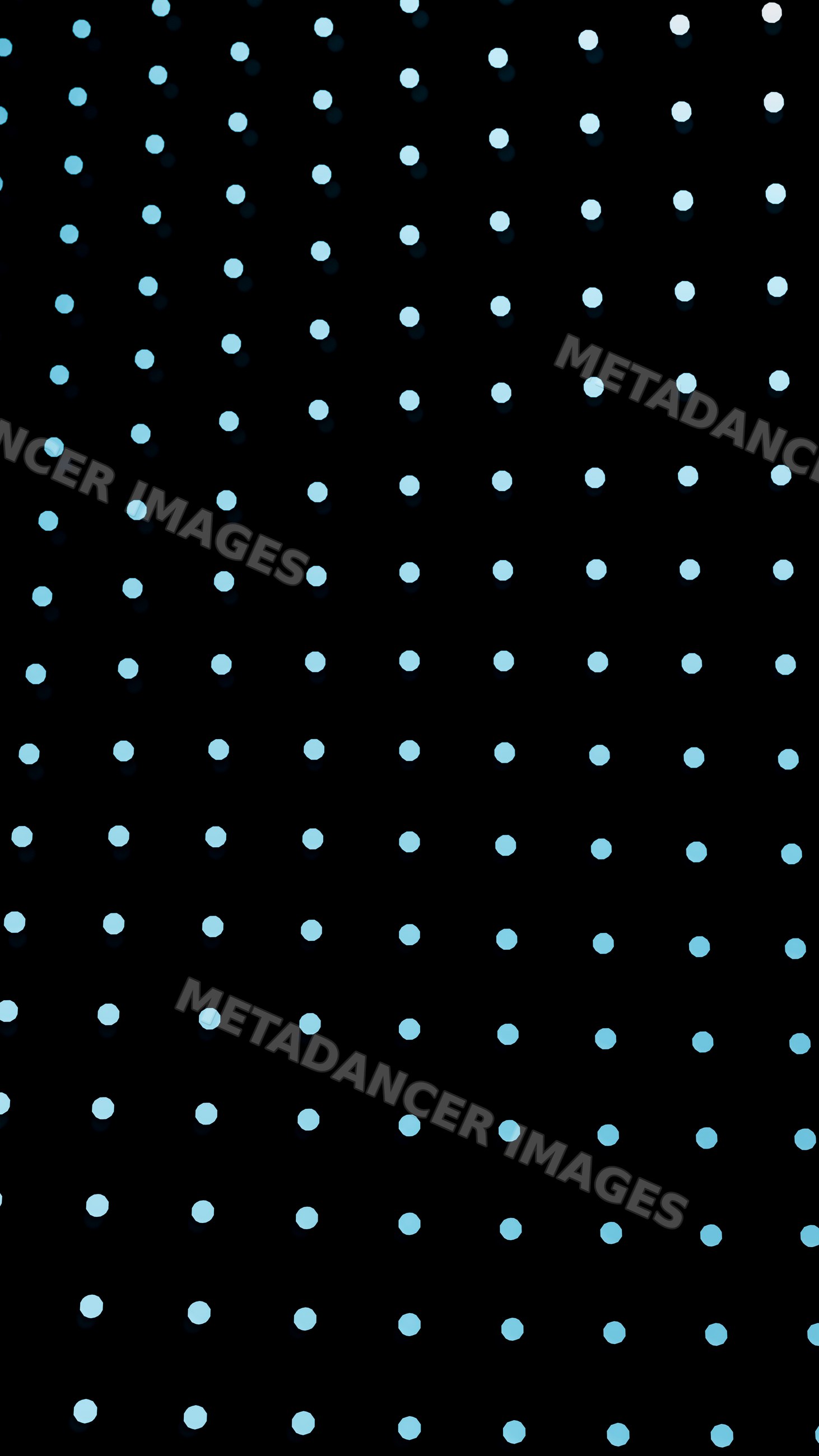 Blue dots gradient pattern on black background digital illustration