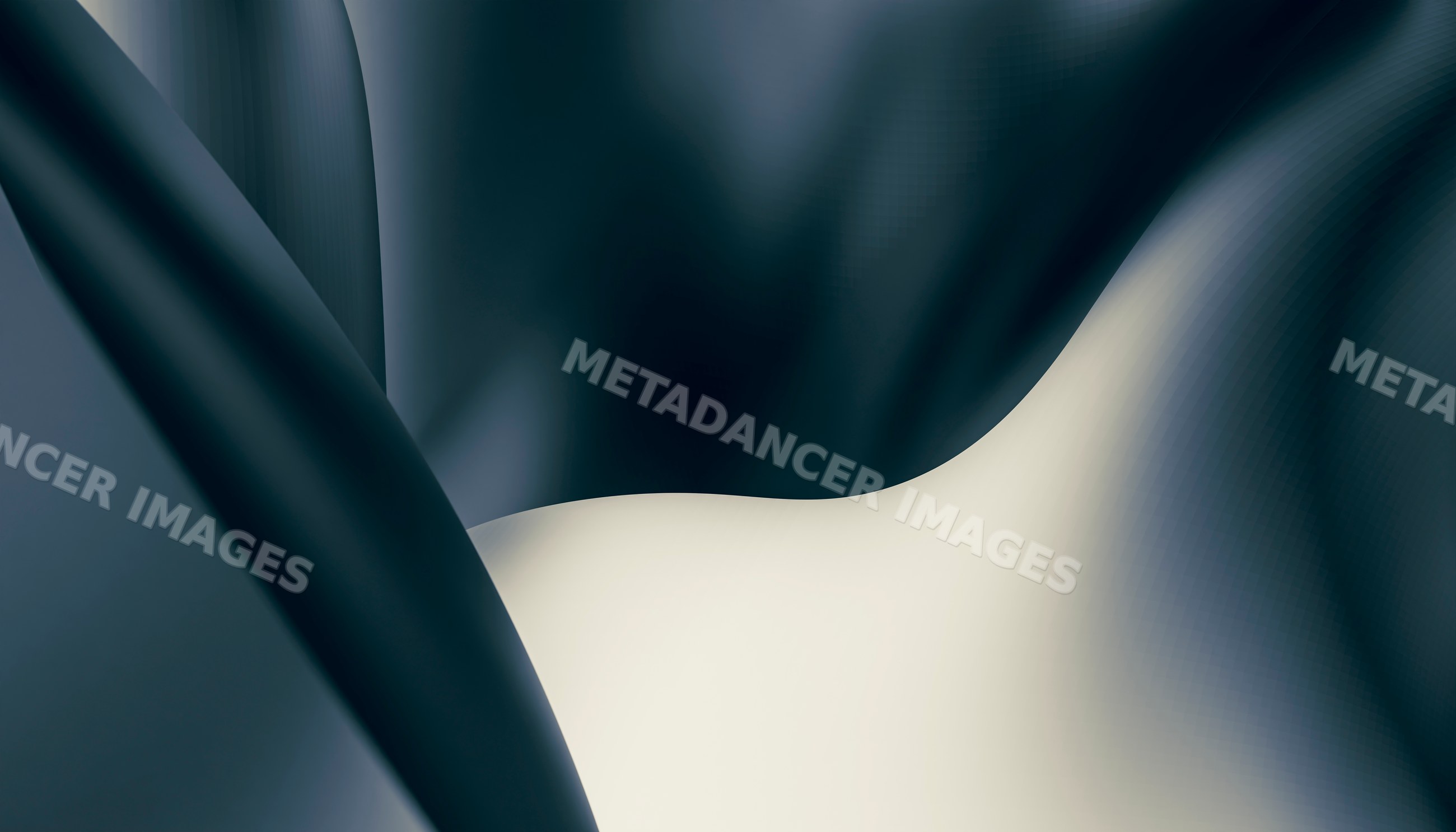 Abstract smooth curved shapes create an elegant minimalist composition