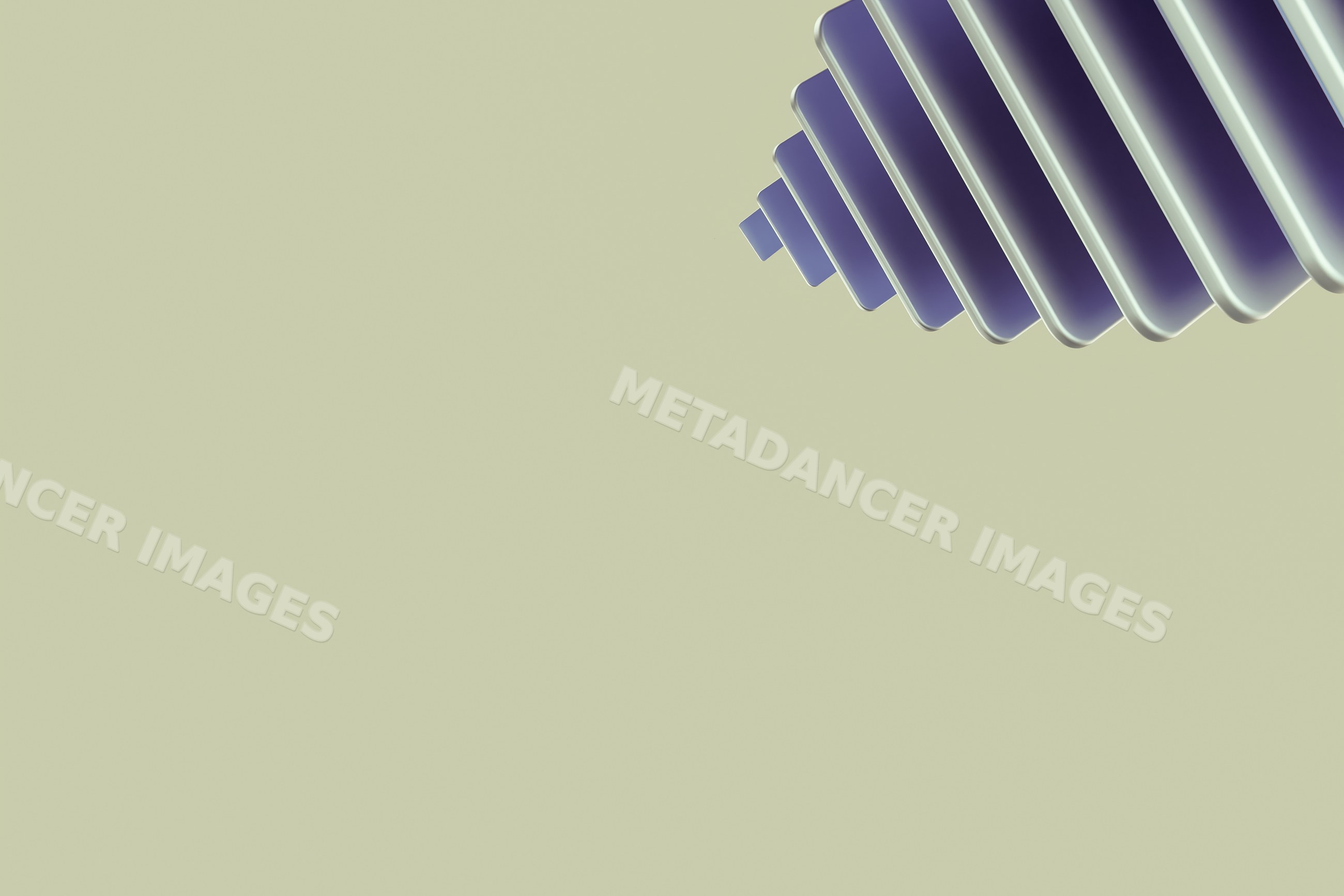 Abstract render of stacked rounded rectangular shapes in blue tones