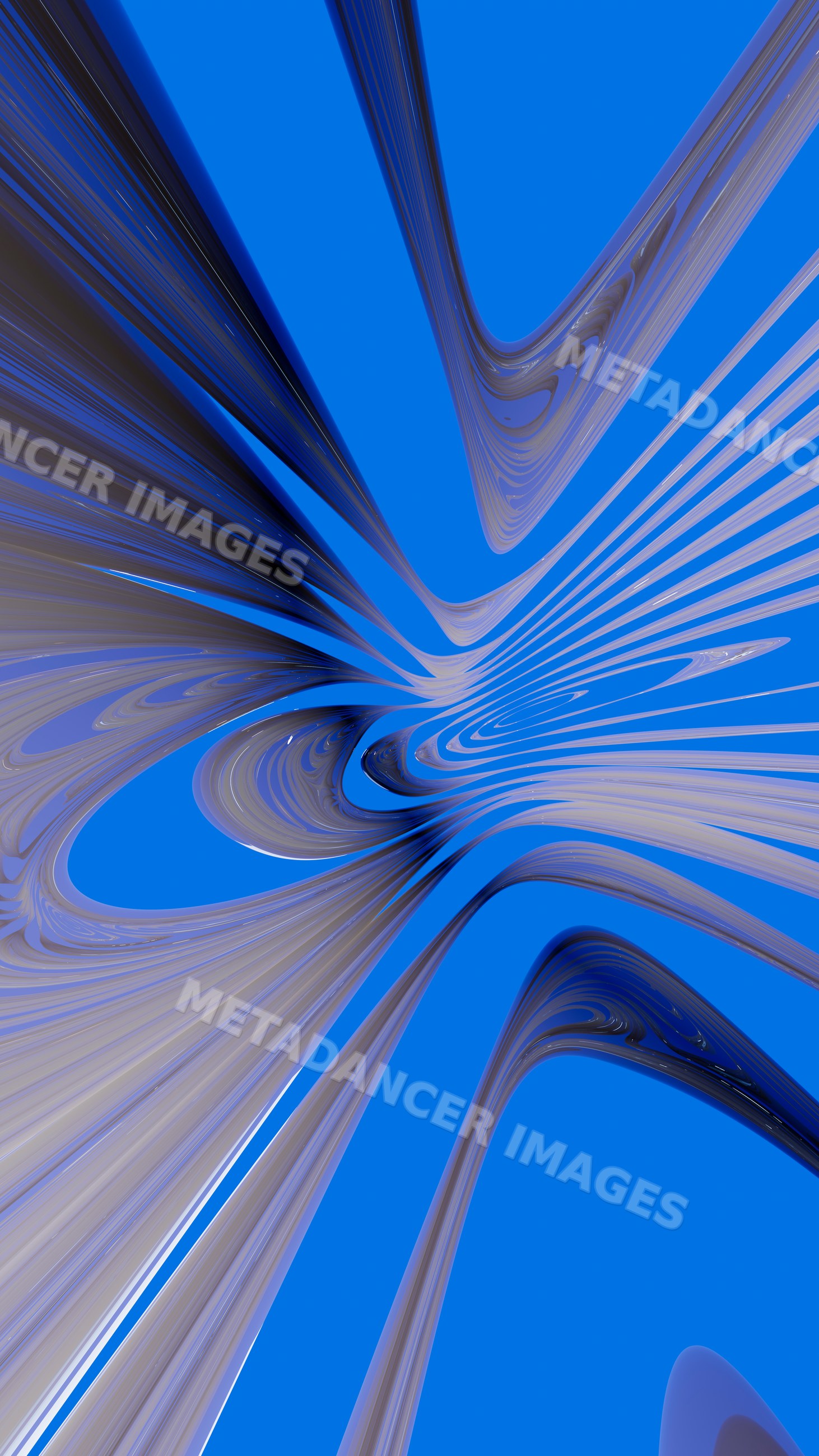 Abstract digital illustration with flowing curved lines