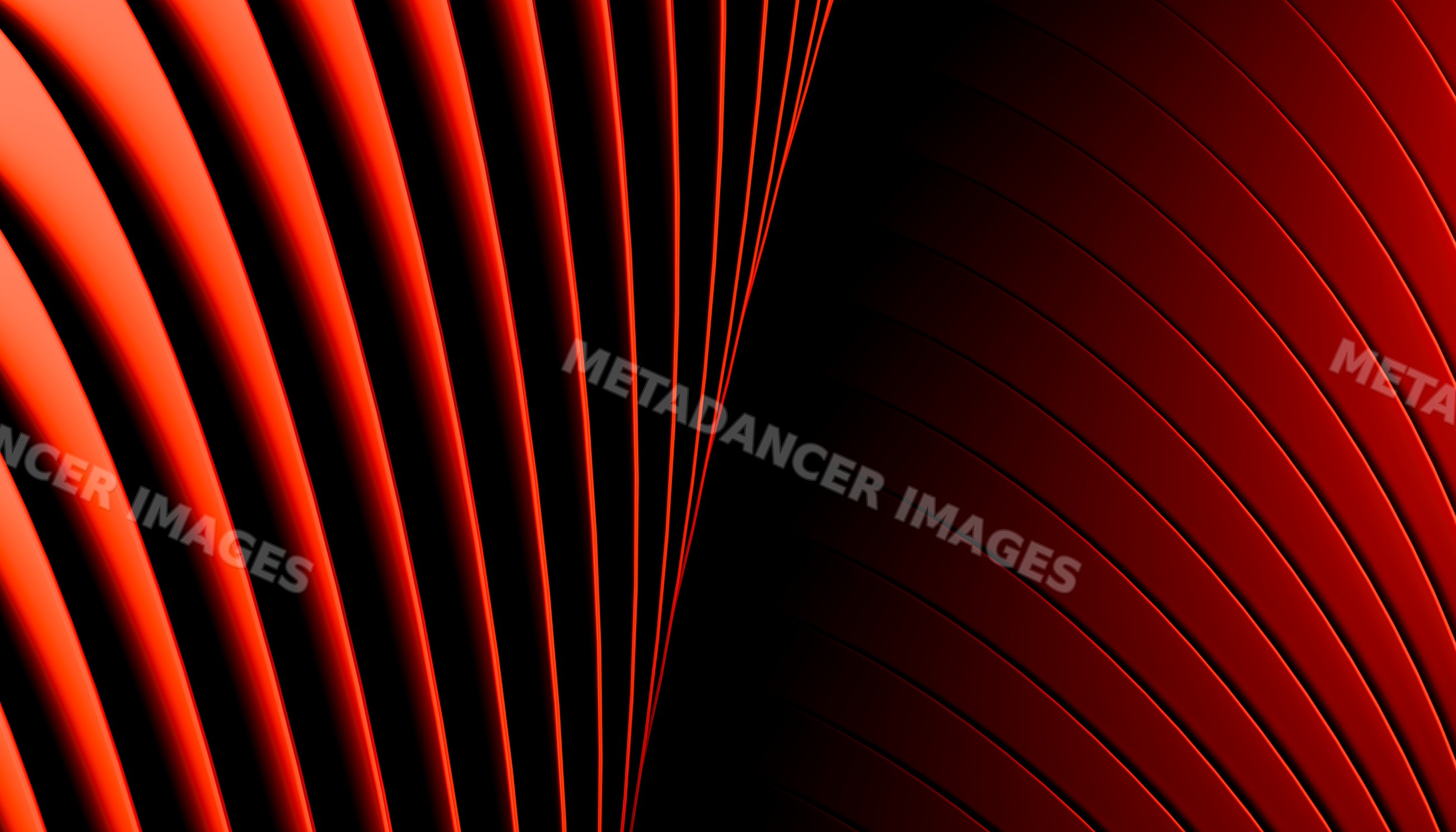 Abstract red curved lines pattern with dark background