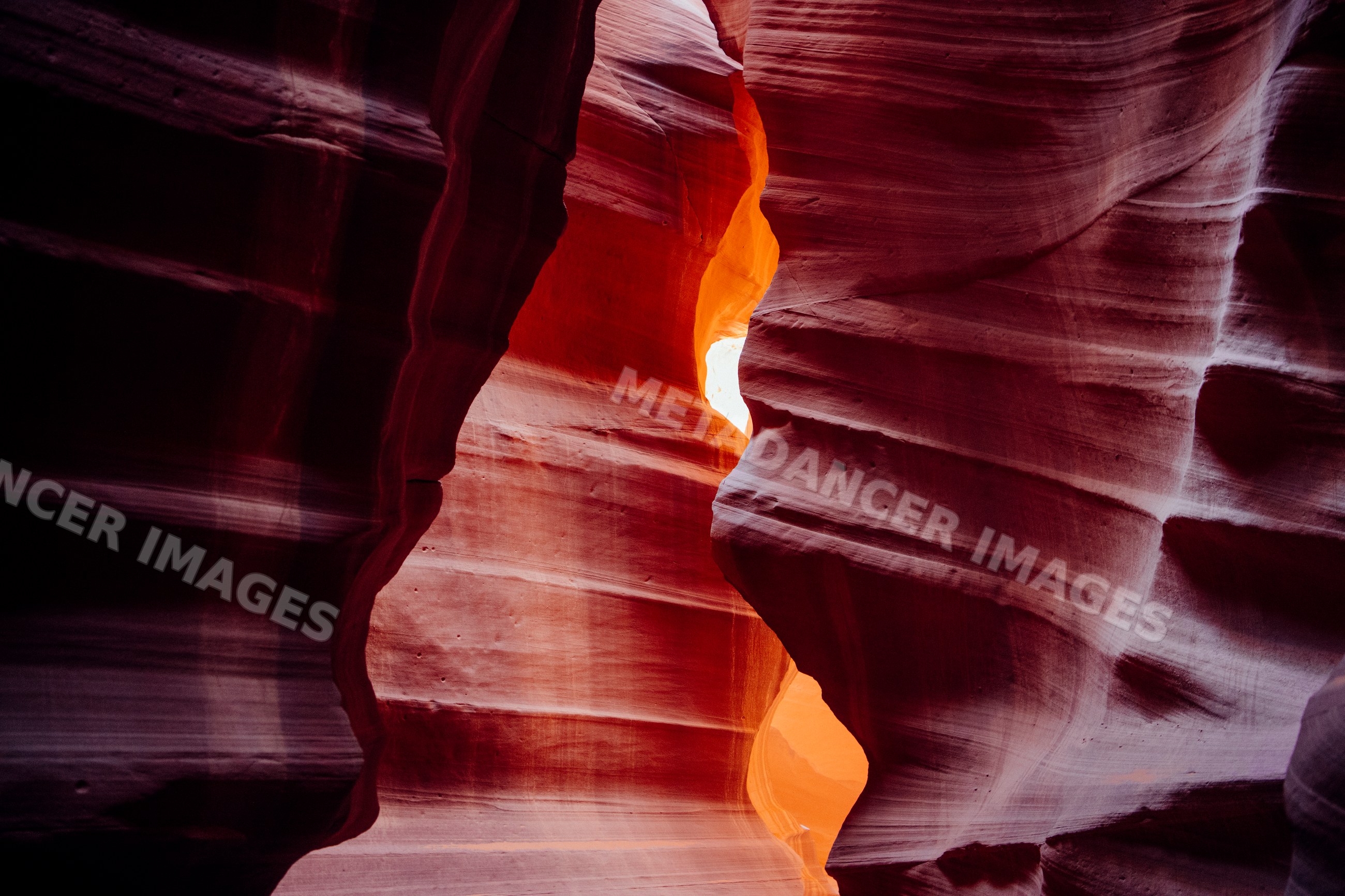 Rock formations inside antelope canyon in Navajo Land, Arizona