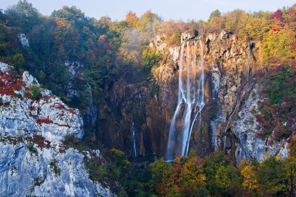 Waterfall at veliki slap croatia