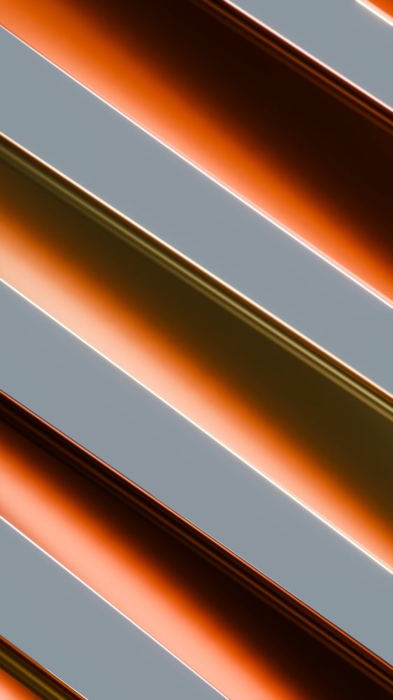 Abstract digital illustration of glowing diagonal metallic stripes