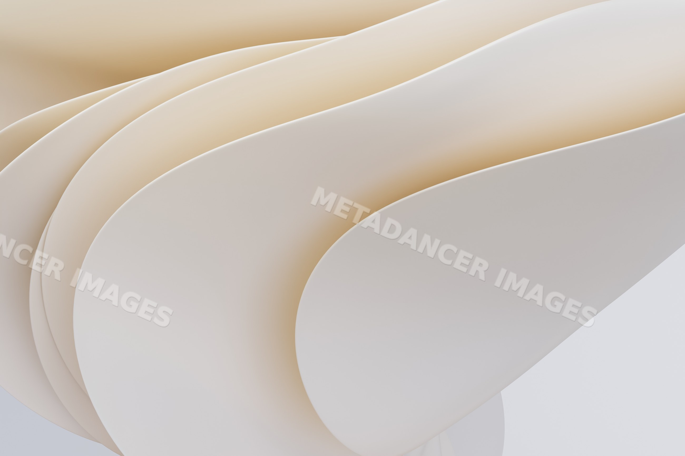 Abstract curved shapes in smooth neutral tones forming a minimalist