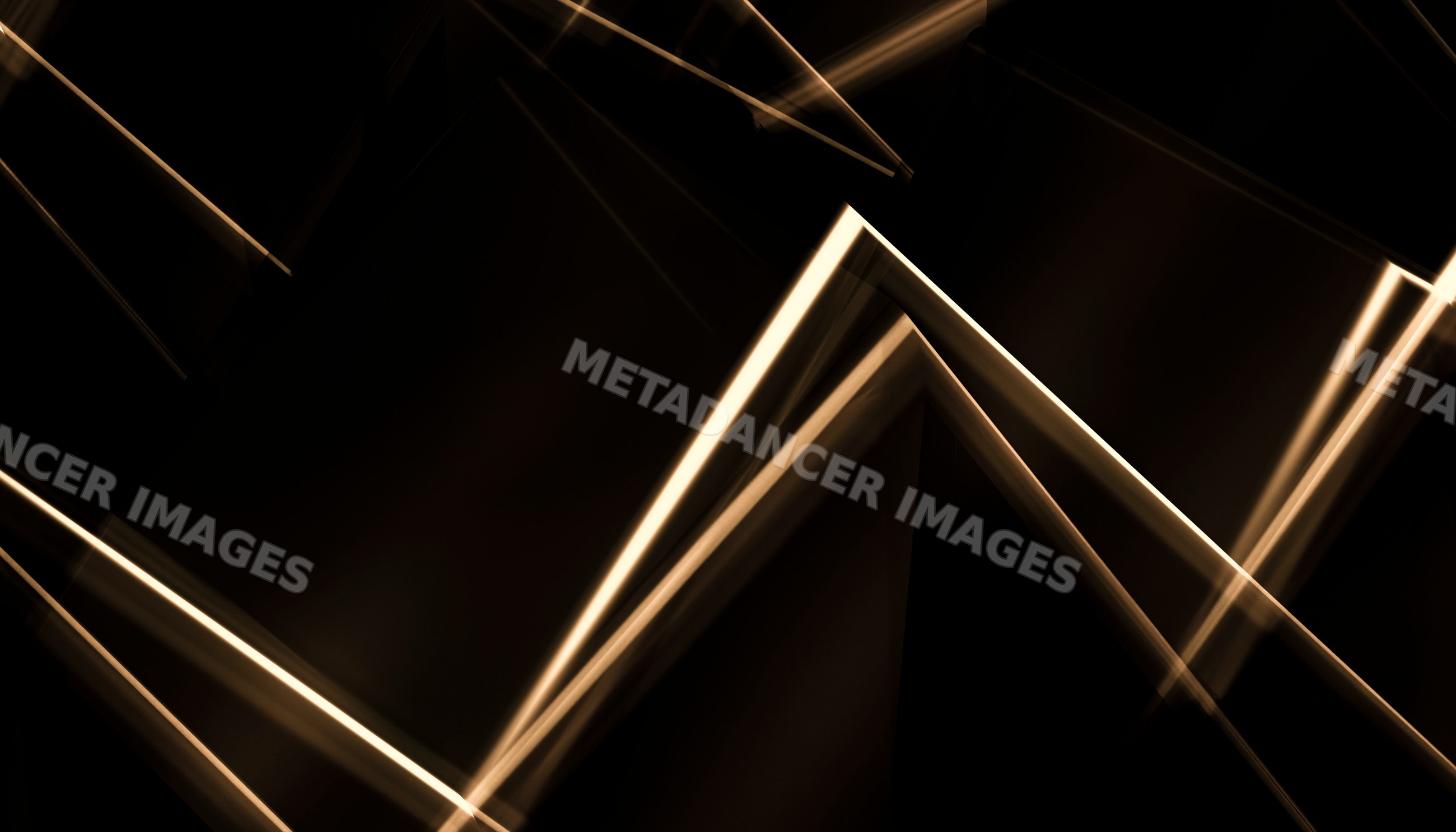 Abstract digital art with glowing diagonal light streaks on dark