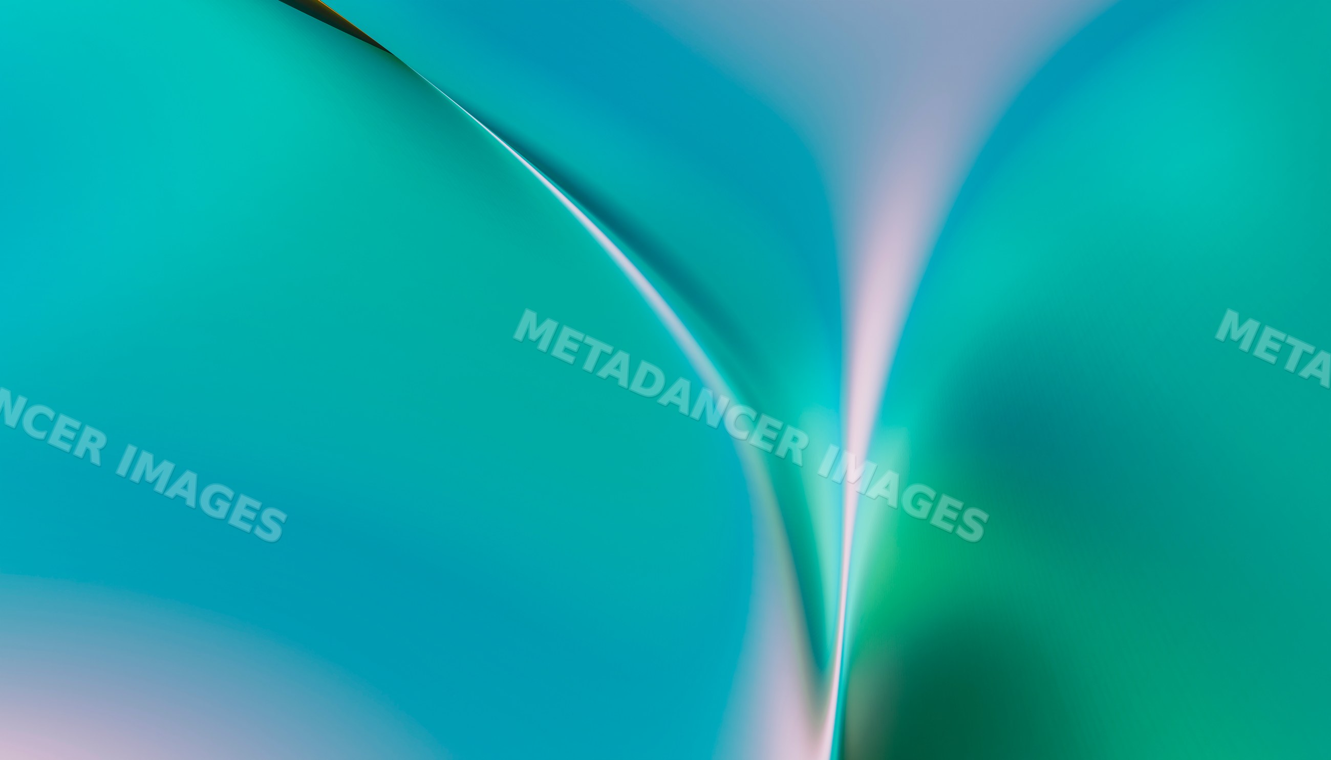 Abstract blue and green flowing curves in a smooth digital design