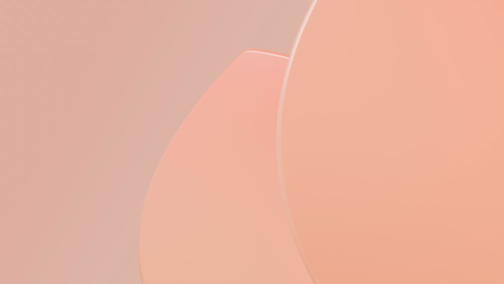 Abstract digital illustration with overlapping blush and peach curved
